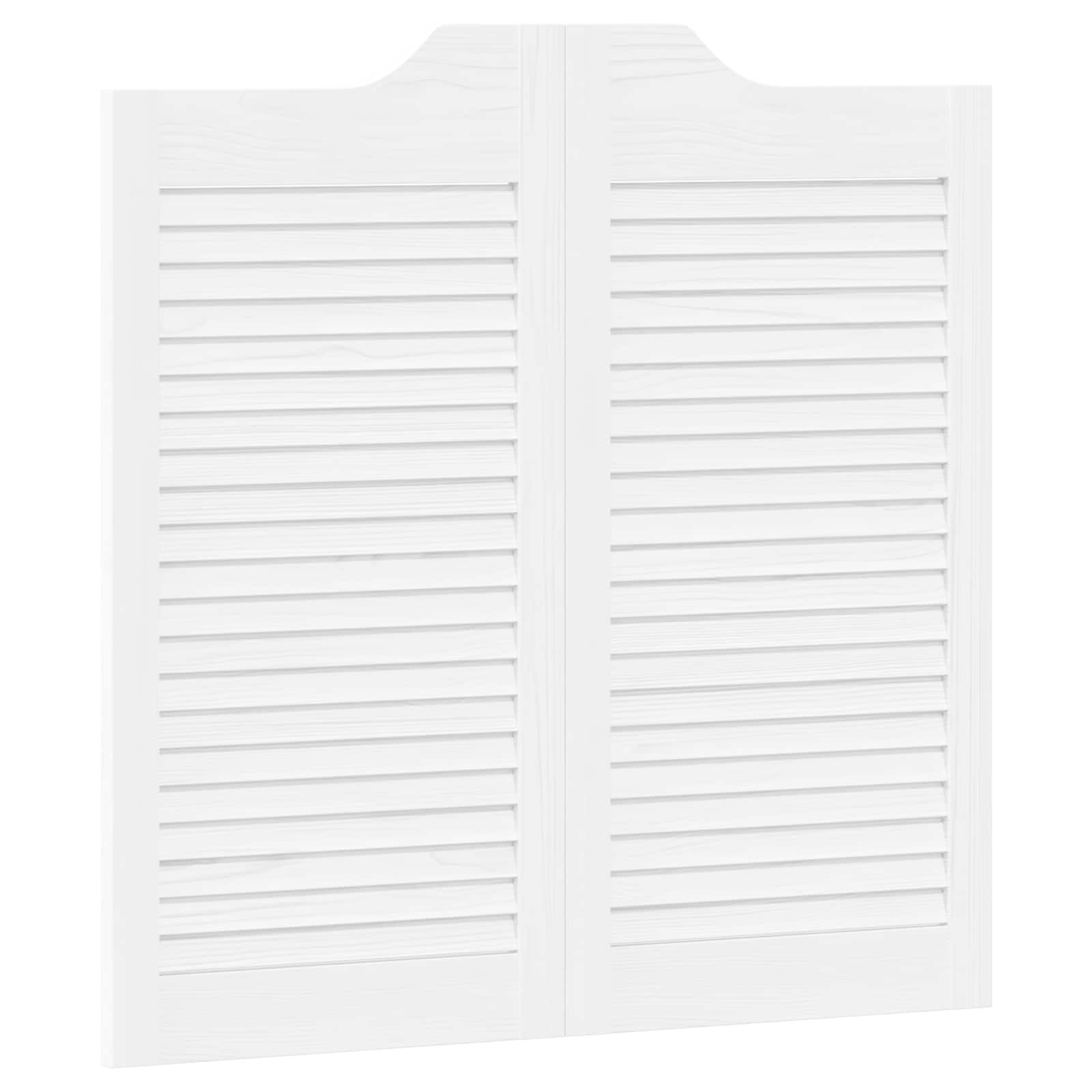 Schuifdeuren 2 pcs Wit Massief grenenhout is nu te koop bij PeponiXL, paradijselijk wonen!