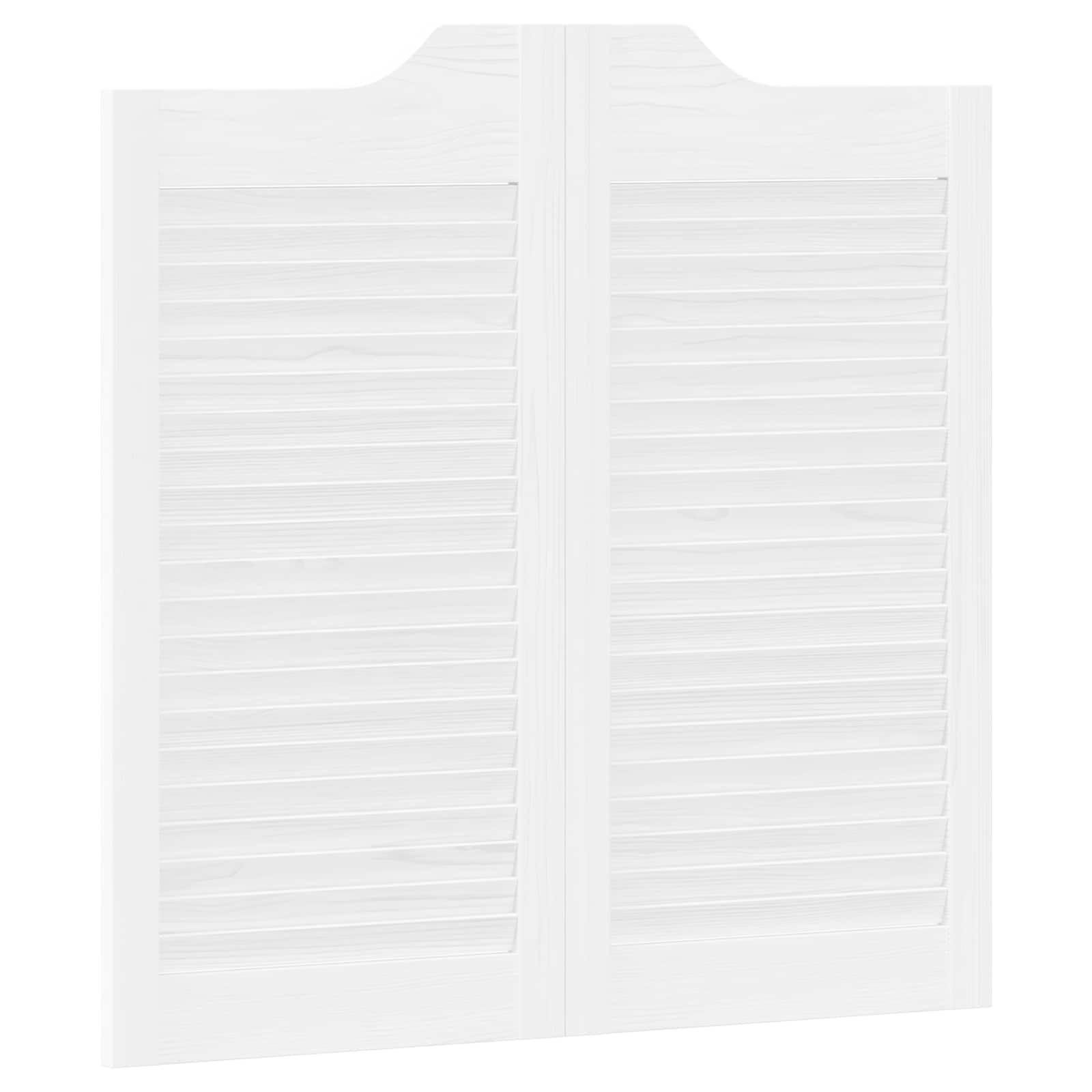 Schuifdeuren 2 pcs Wit Massief grenenhout is nu te koop bij PeponiXL, paradijselijk wonen!