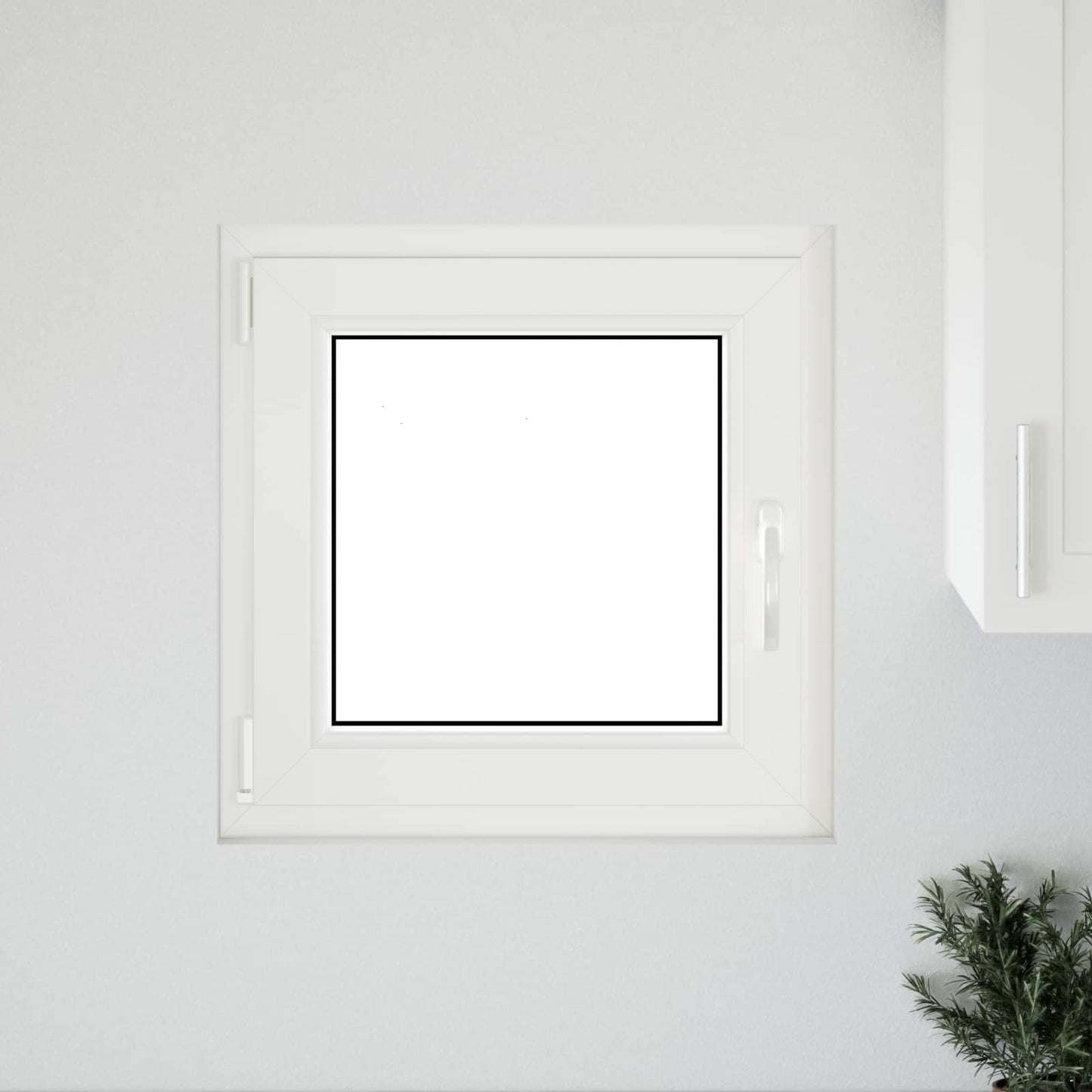 Kelderraam RISOR 50 x 50 cm PVC en glas Wit is nu te koop bij PeponiXL, paradijselijk wonen!