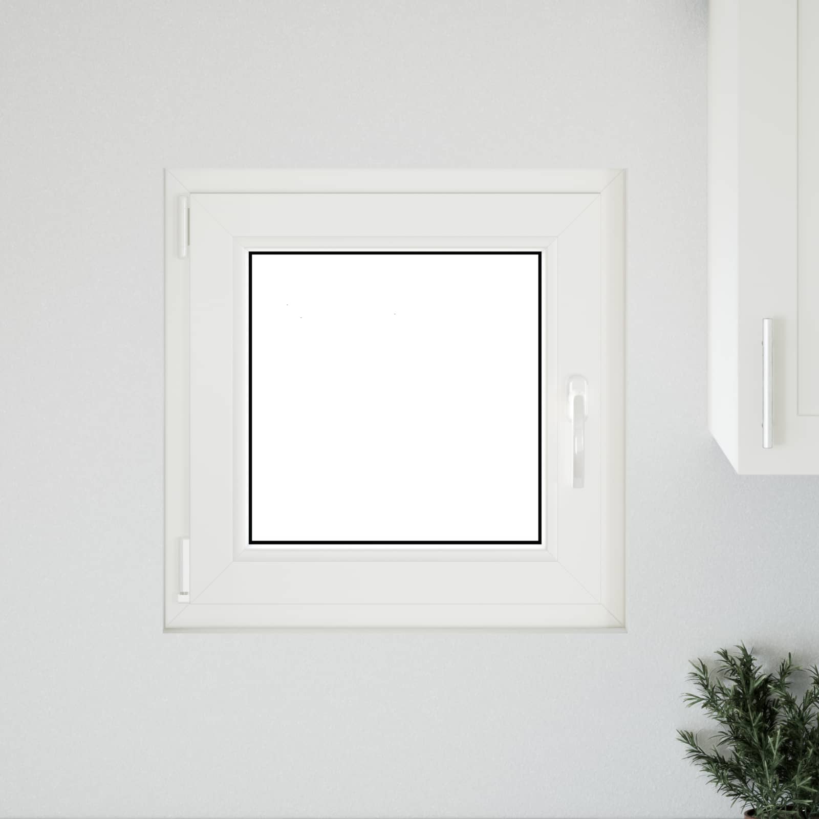 Kelderraam RISOR 50 x 50 cm PVC en glas Wit is nu te koop bij PeponiXL, paradijselijk wonen!
