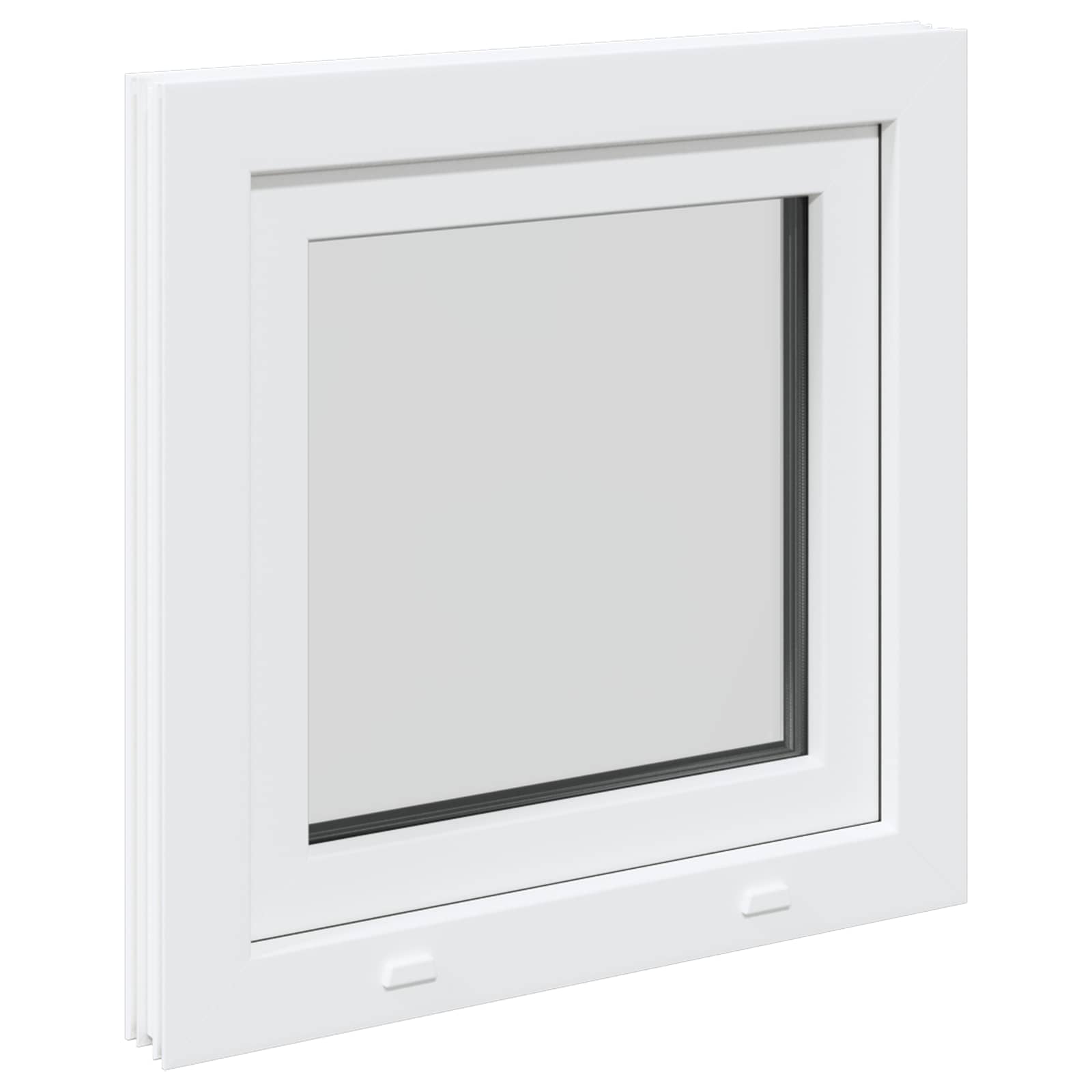 Kelderraam RISOR 50 x 50 cm PVC en glas Wit is nu te koop bij PeponiXL, paradijselijk wonen!