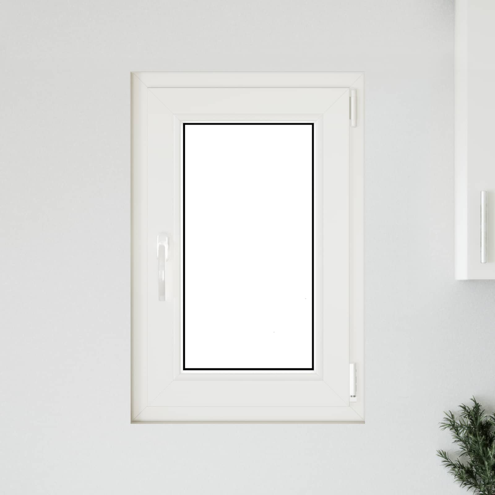 Kelderraam RISOR 50 x 75 cm PVC en glas Wit is nu te koop bij PeponiXL, paradijselijk wonen!