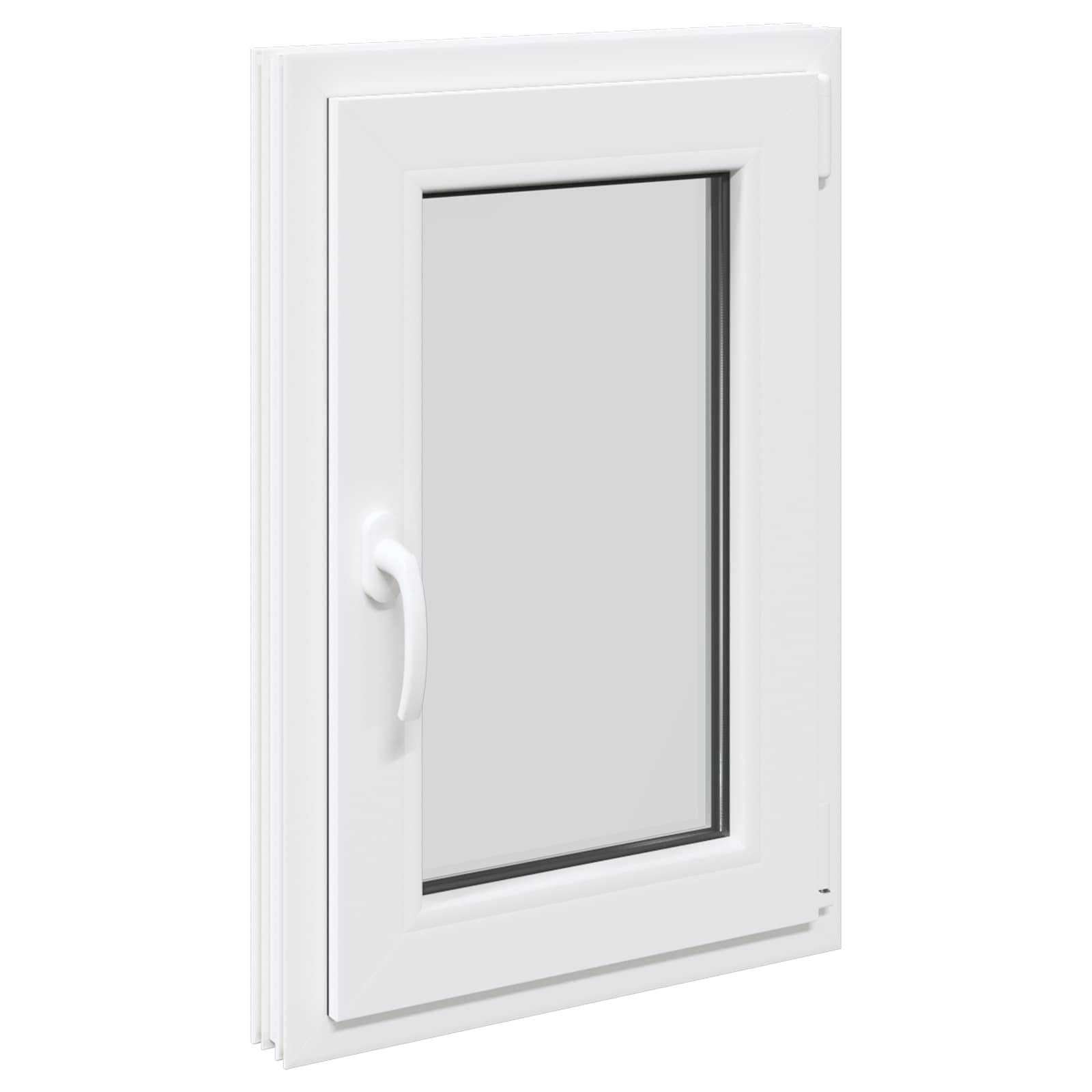 Kelderraam RISOR 50 x 75 cm PVC en glas Wit is nu te koop bij PeponiXL, paradijselijk wonen!