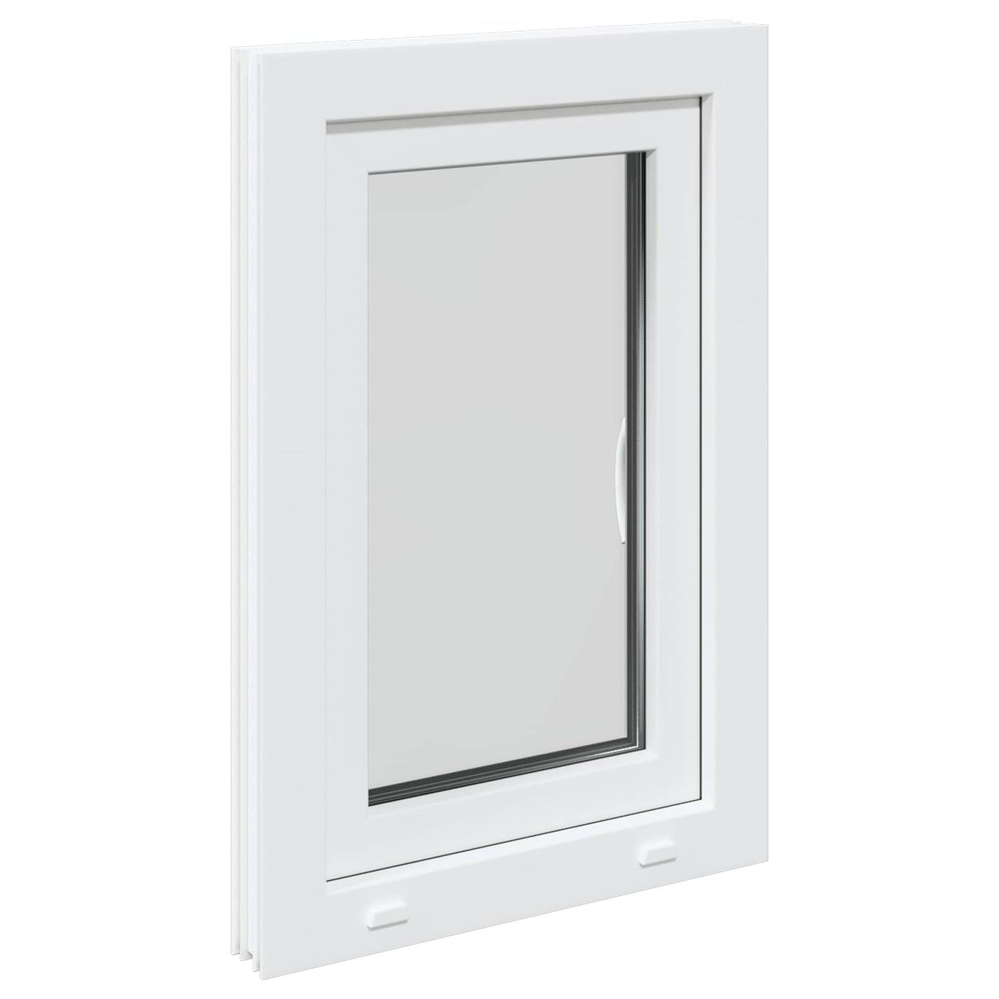 Kelderraam RISOR 50 x 75 cm PVC en glas Wit is nu te koop bij PeponiXL, paradijselijk wonen!