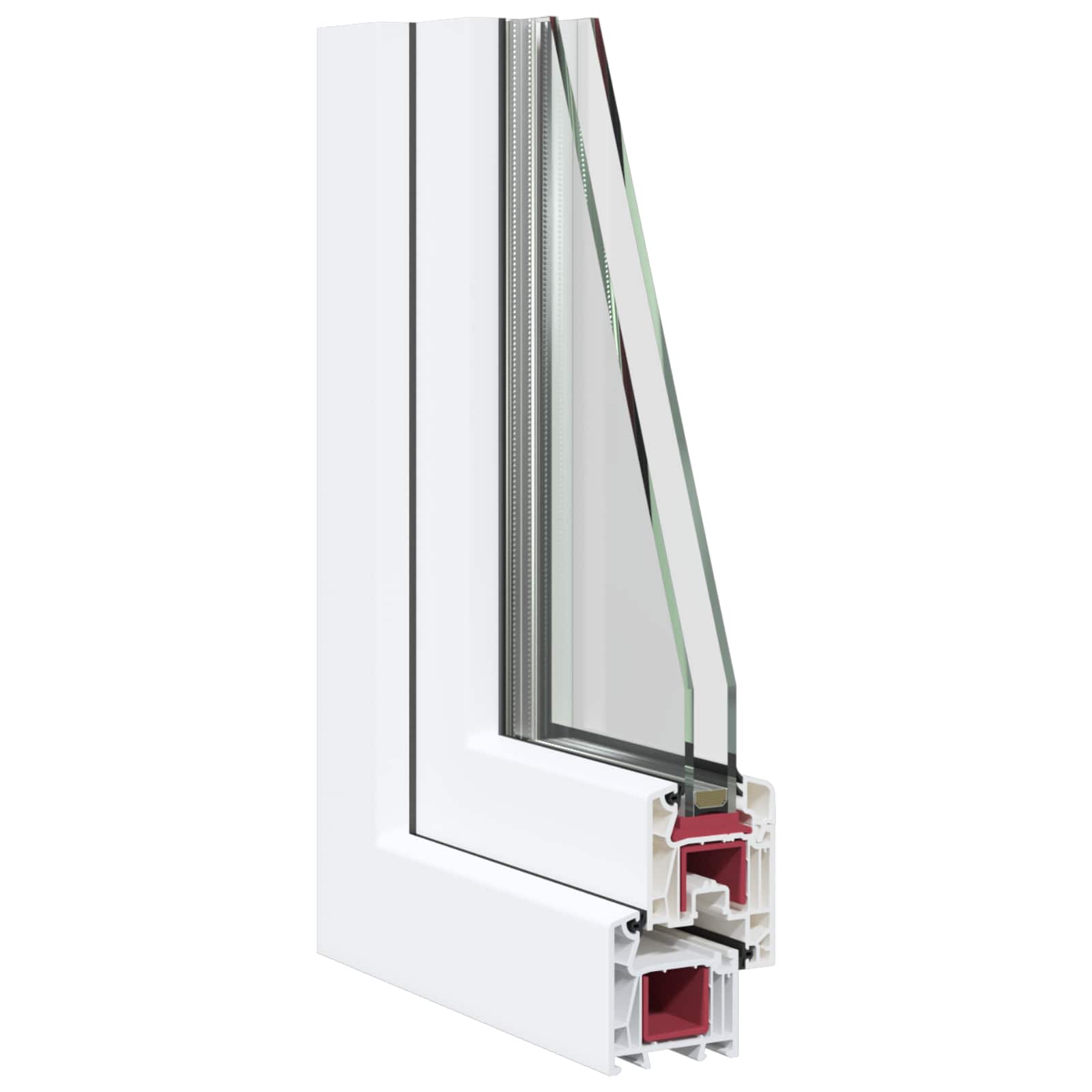 Kelderraam RISOR 60 x 60 cm PVC en glas Wit is nu te koop bij PeponiXL, paradijselijk wonen!