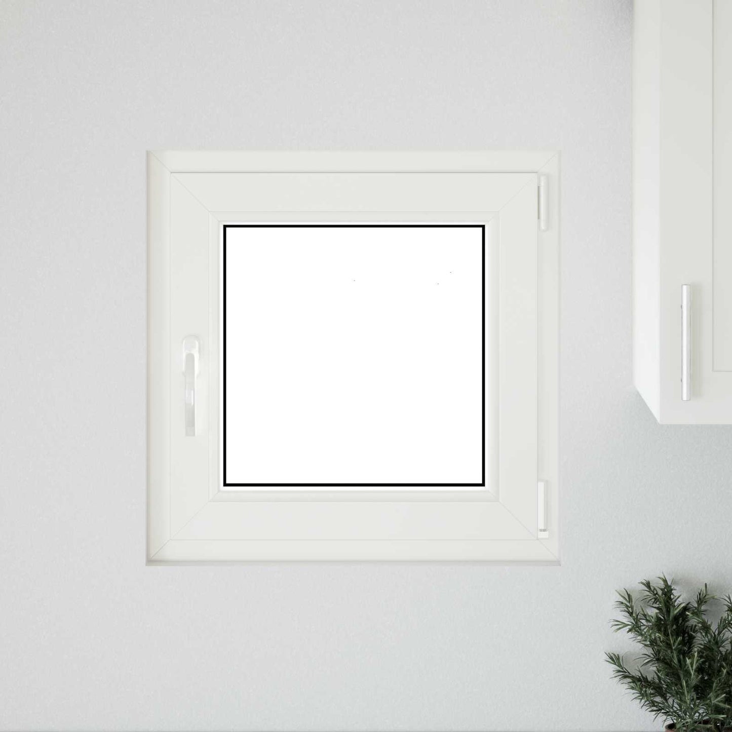Kelderraam RISOR 60 x 60 cm PVC en glas Wit is nu te koop bij PeponiXL, paradijselijk wonen!