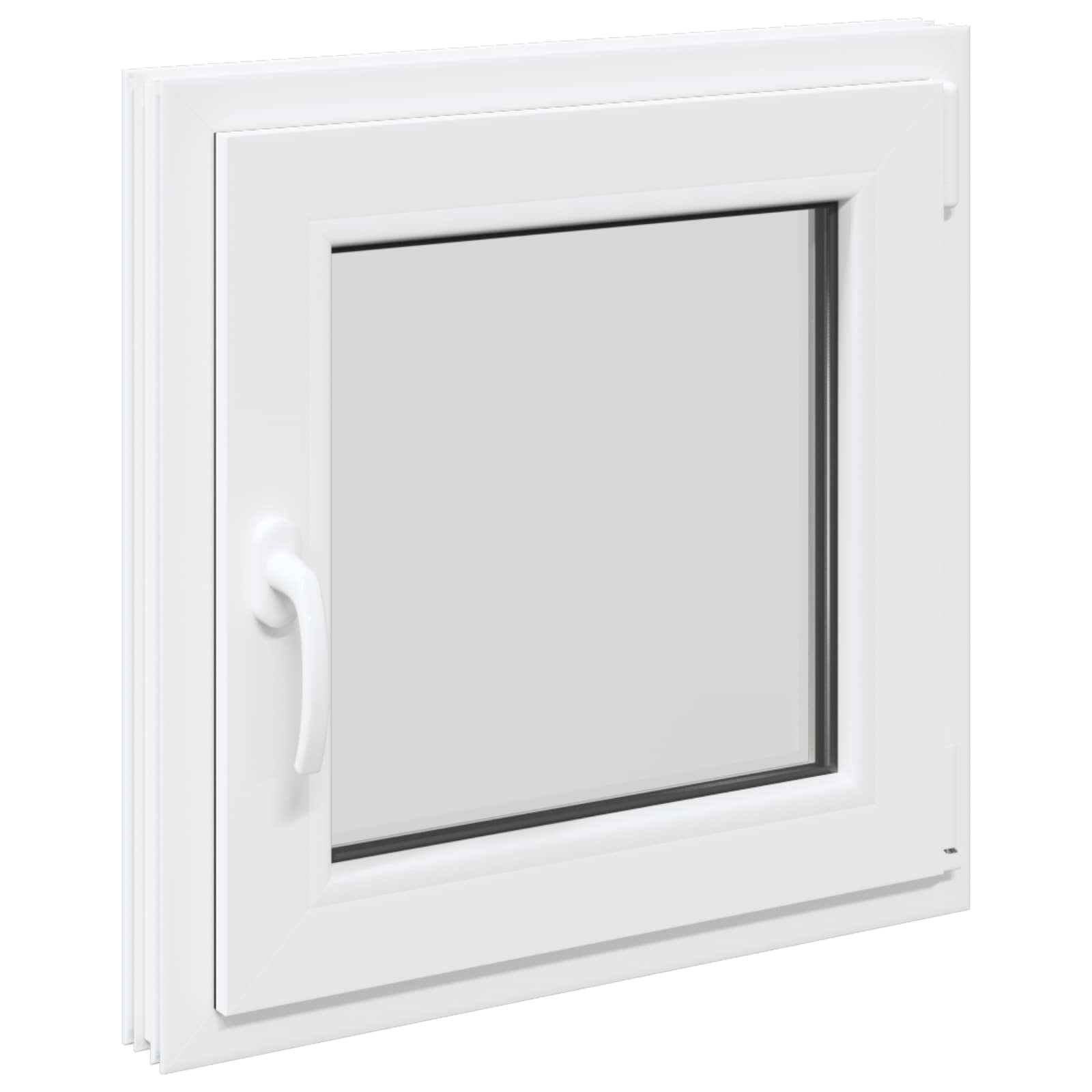 Kelderraam RISOR 60 x 60 cm PVC en glas Wit is nu te koop bij PeponiXL, paradijselijk wonen!