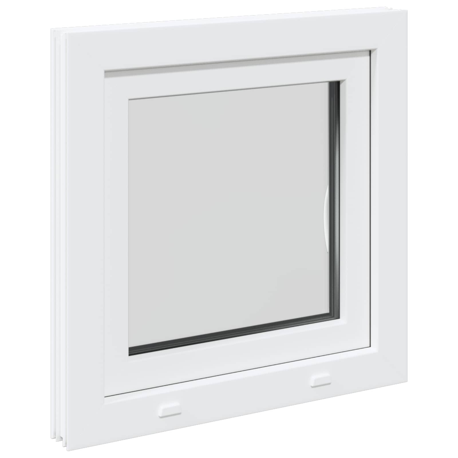 Kelderraam RISOR 60 x 60 cm PVC en glas Wit is nu te koop bij PeponiXL, paradijselijk wonen!