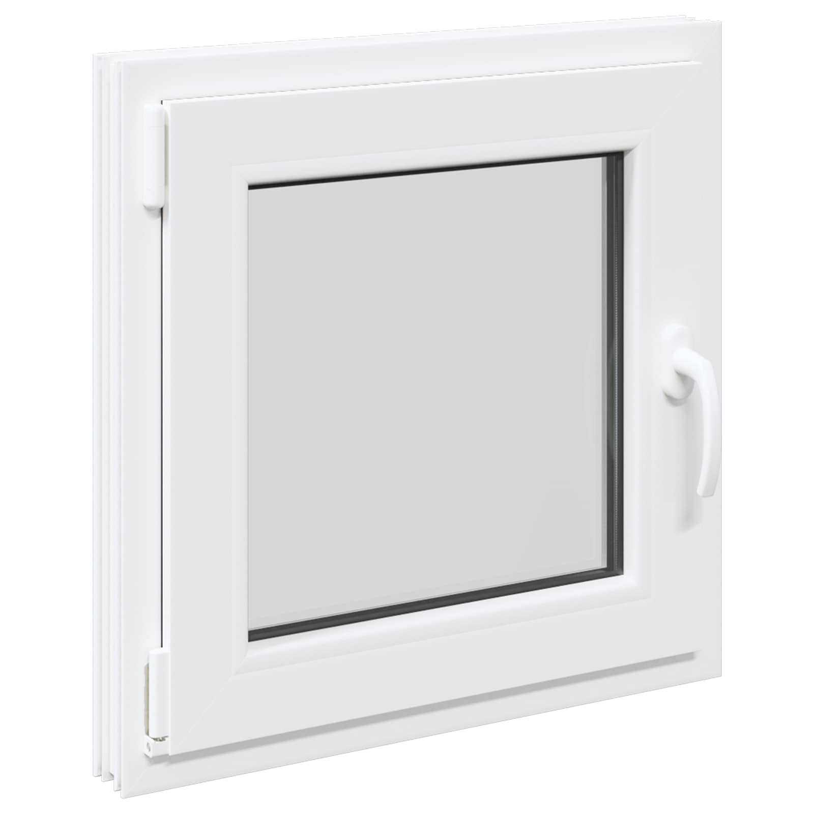 Kelderraam RISOR 60 x 60 cm PVC en glas Wit is nu te koop bij PeponiXL, paradijselijk wonen!