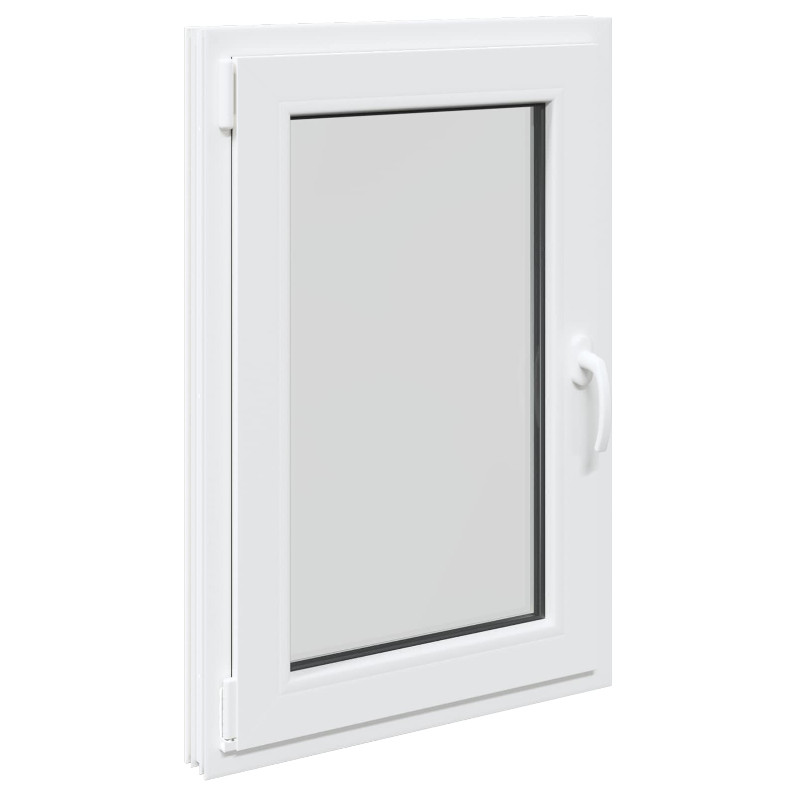 Kelderraam RISOR 60 x 80 cm PVC en glas Wit is nu te koop bij PeponiXL, paradijselijk wonen!