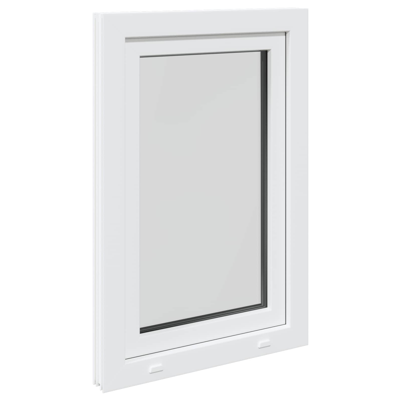 Kelderraam RISOR 60 x 80 cm PVC en glas Wit is nu te koop bij PeponiXL, paradijselijk wonen!
