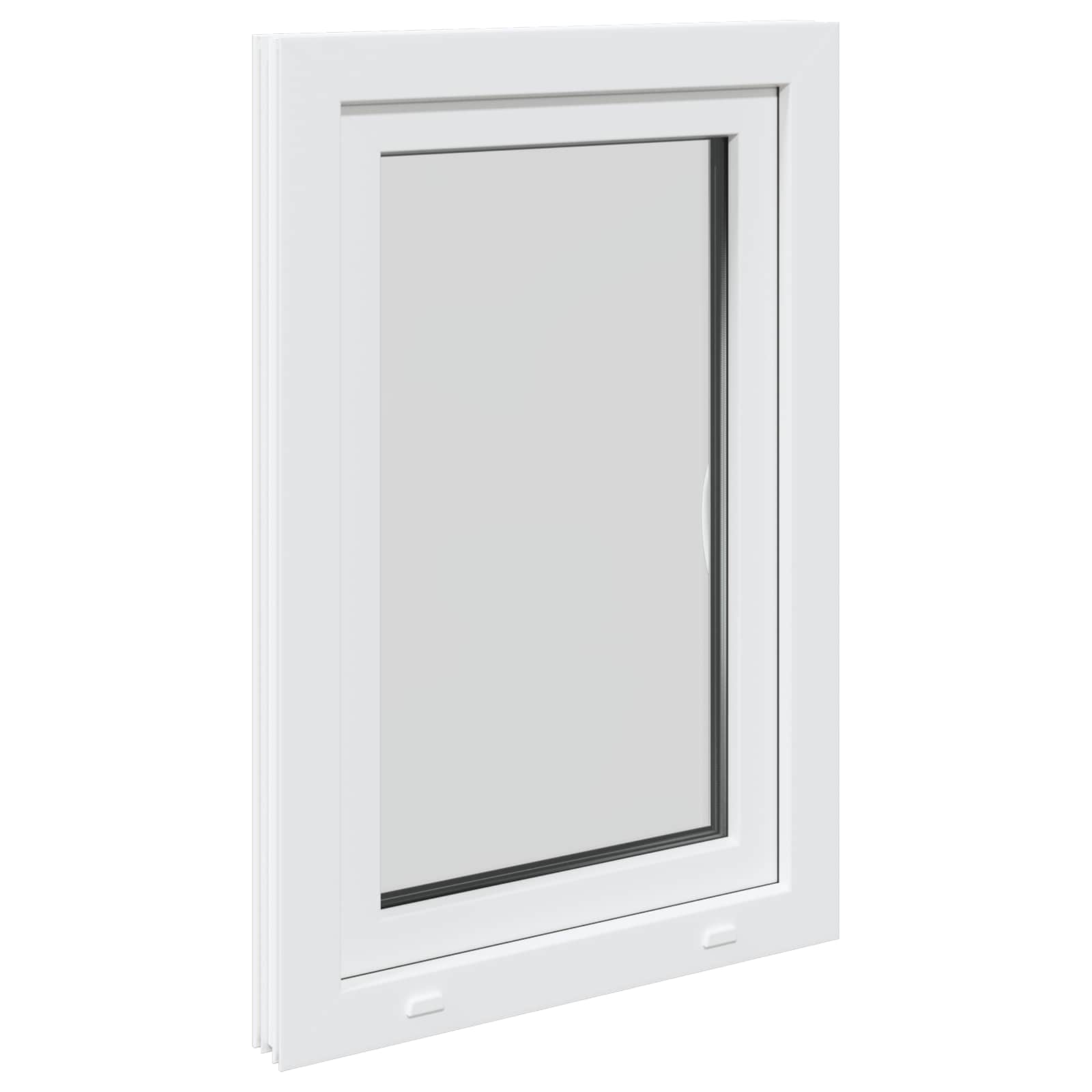 Kelderraam RISOR 60 x 90 cm PVC en glas Wit is nu te koop bij PeponiXL, paradijselijk wonen!