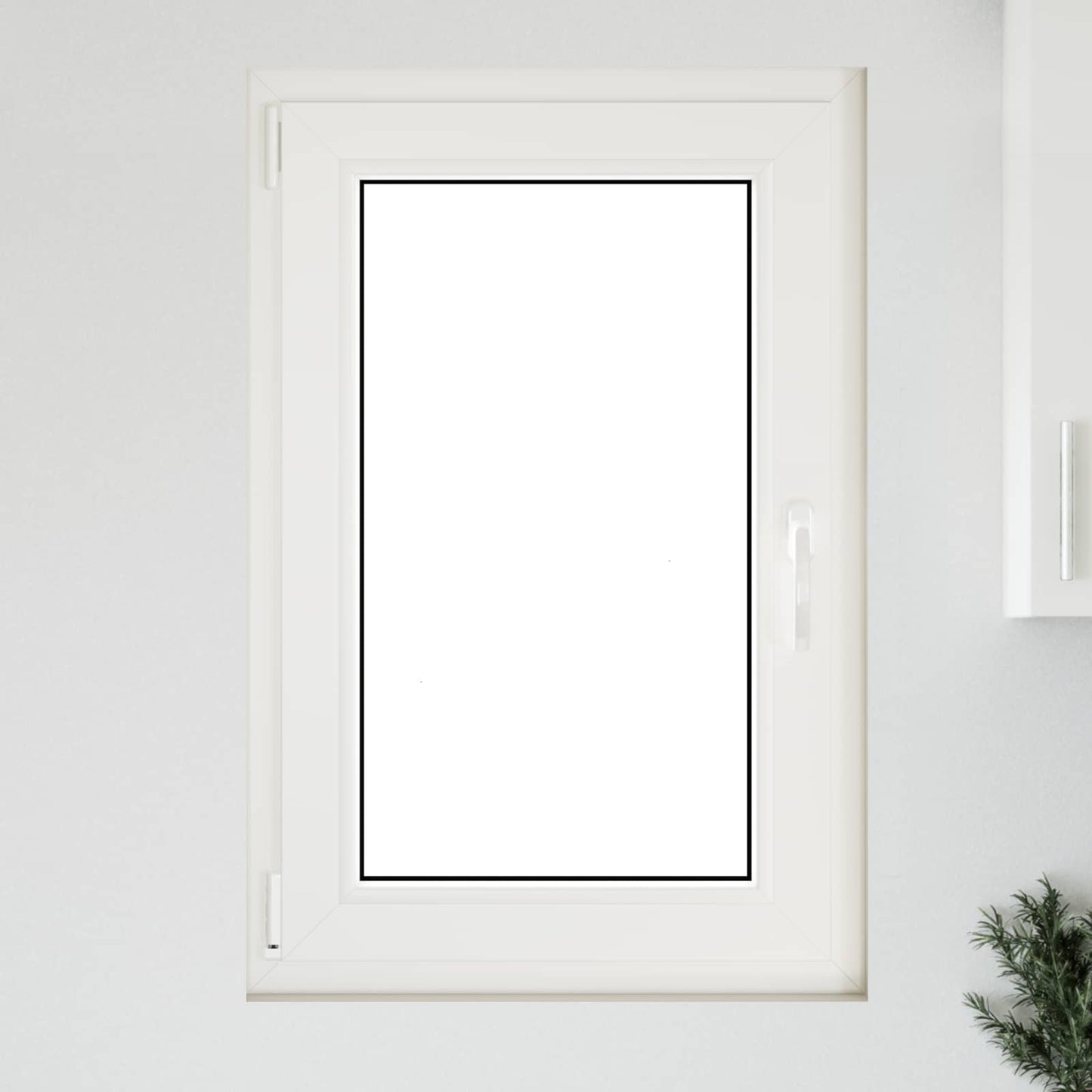 Kelderraam RISOR 60 x 90 cm PVC en glas Wit is nu te koop bij PeponiXL, paradijselijk wonen!