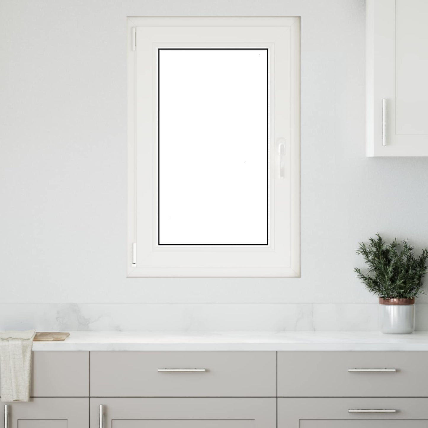 Kelderraam RISOR 60 x 100 cm PVC en glas Wit is nu te koop bij PeponiXL, paradijselijk wonen!