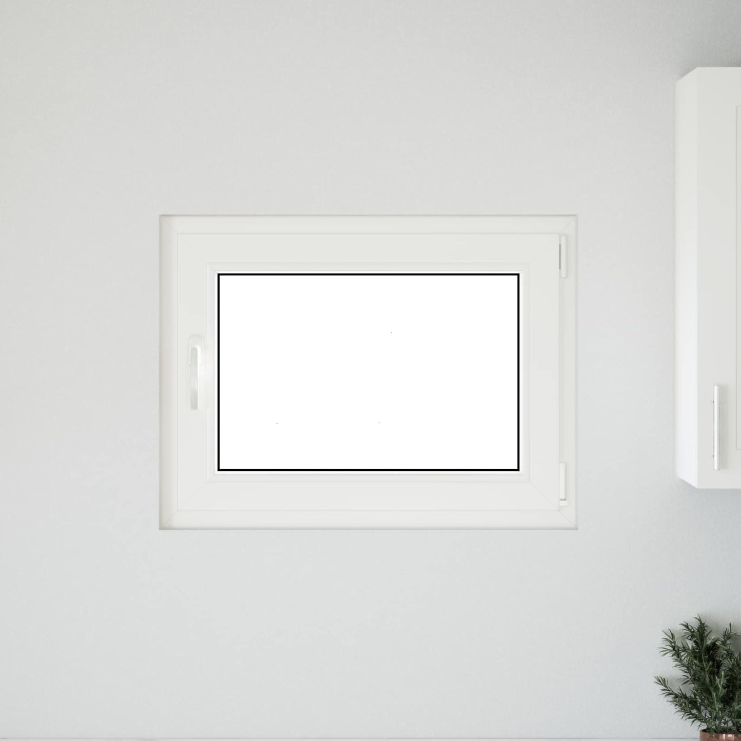 Kelderraam RISOR 80 x 50 cm PVC en glas Wit is nu te koop bij PeponiXL, paradijselijk wonen!