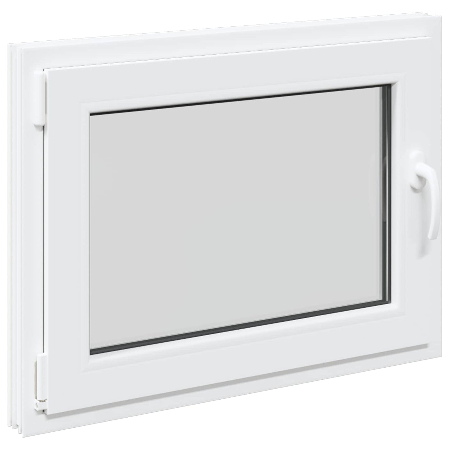 Kelderraam RISOR 80 x 60 cm PVC en glas Wit is nu te koop bij PeponiXL, paradijselijk wonen!