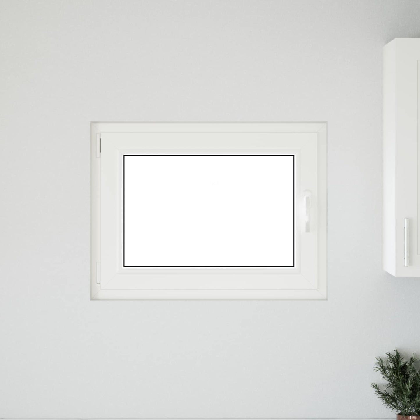 Kelderraam RISOR 80 x 70 cm PVC en glas Wit is nu te koop bij PeponiXL, paradijselijk wonen!