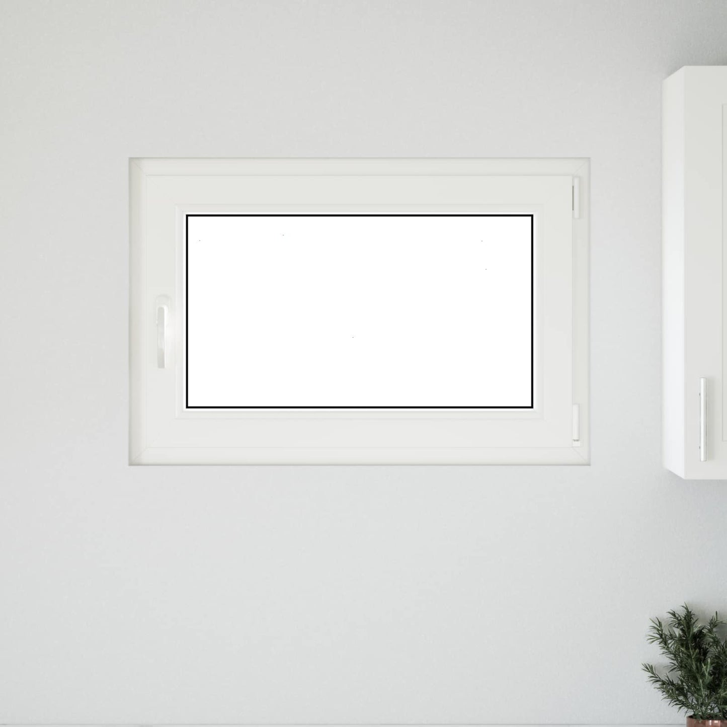 Kelderraam RISOR 90 x 50 cm PVC en glas Wit is nu te koop bij PeponiXL, paradijselijk wonen!