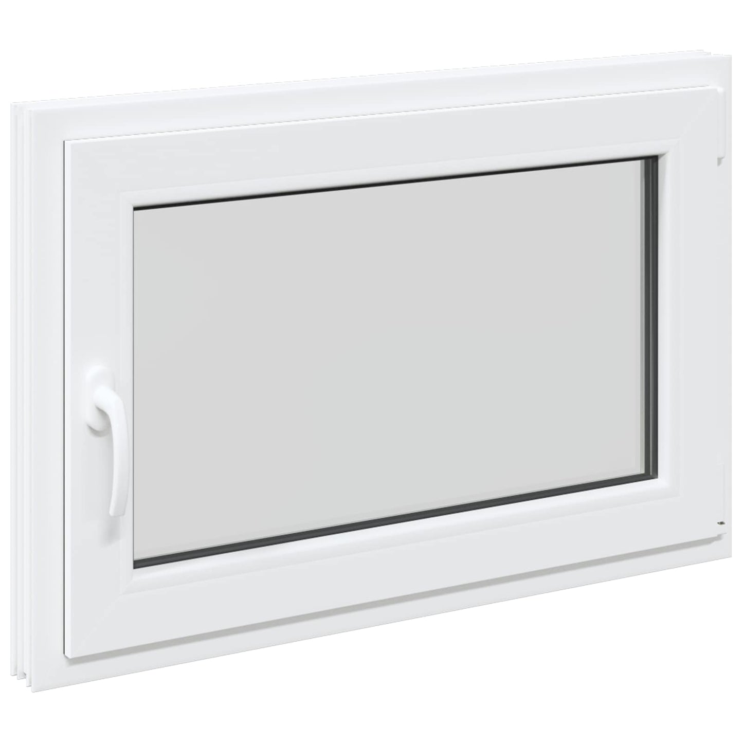 Kelderraam RISOR 90 x 50 cm PVC en glas Wit is nu te koop bij PeponiXL, paradijselijk wonen!