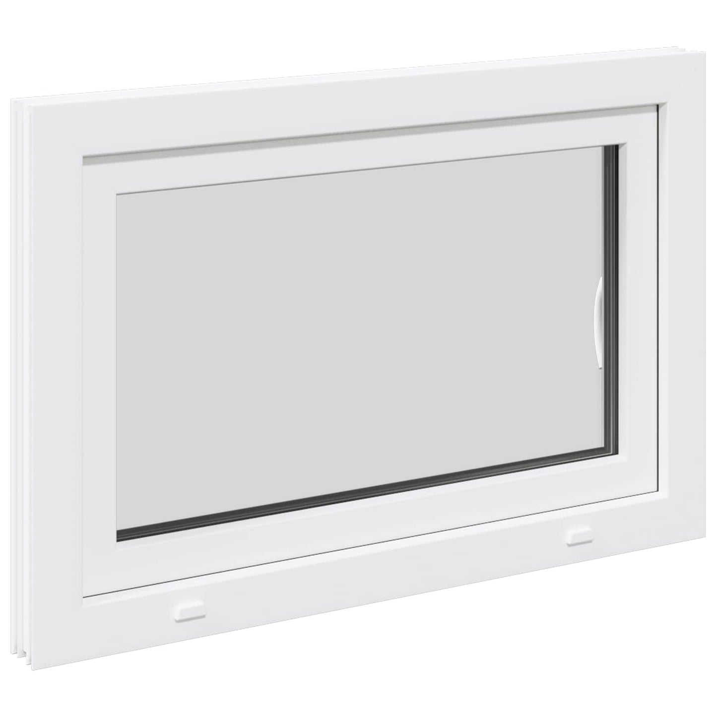 Kelderraam RISOR 90 x 50 cm PVC en glas Wit is nu te koop bij PeponiXL, paradijselijk wonen!