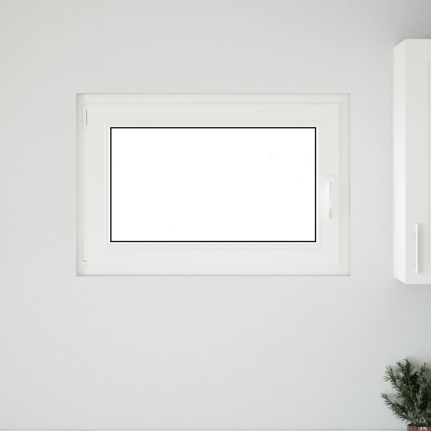 Kelderraam RISOR 90 x 50 cm PVC en glas Wit is nu te koop bij PeponiXL, paradijselijk wonen!