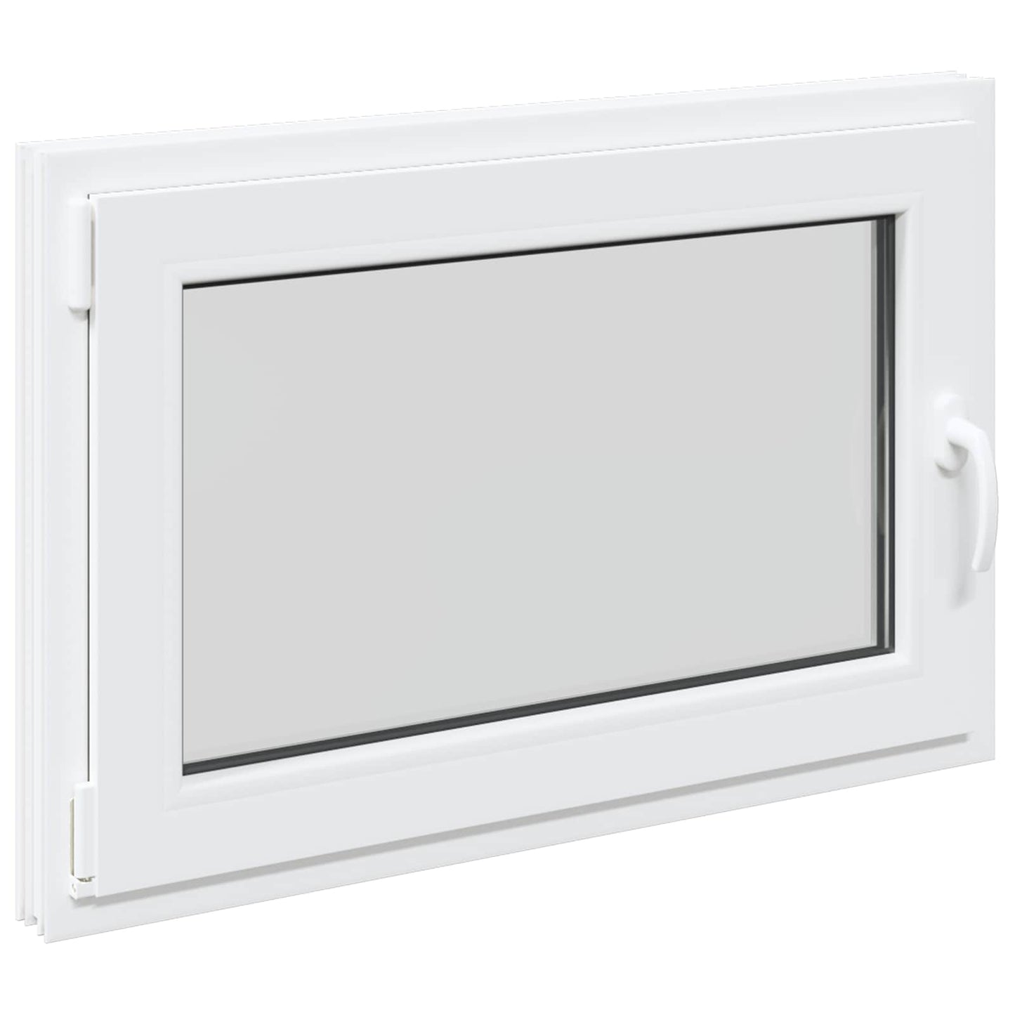 Kelderraam RISOR 90 x 50 cm PVC en glas Wit is nu te koop bij PeponiXL, paradijselijk wonen!
