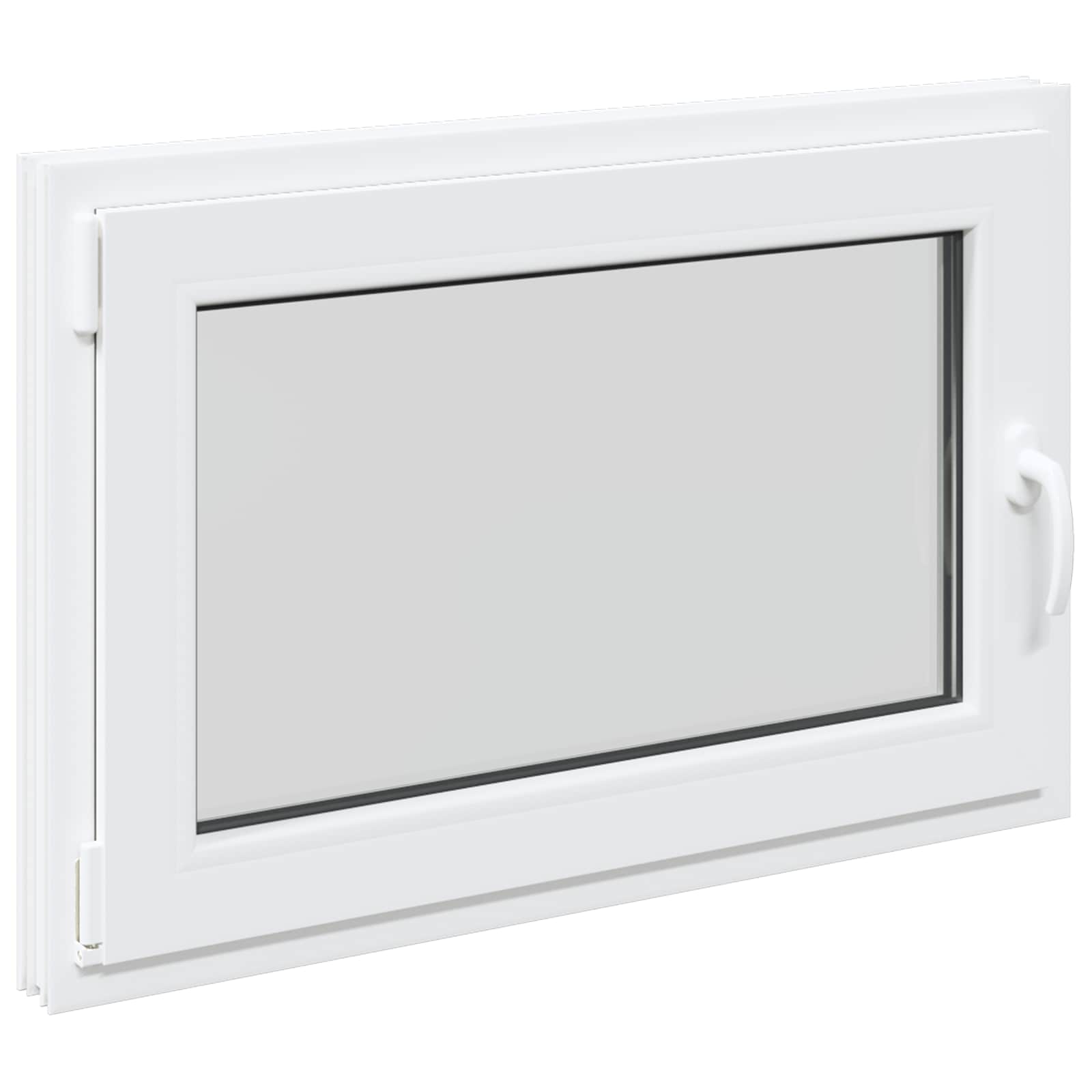 Kelderraam RISOR 90 x 50 cm PVC en glas Wit is nu te koop bij PeponiXL, paradijselijk wonen!