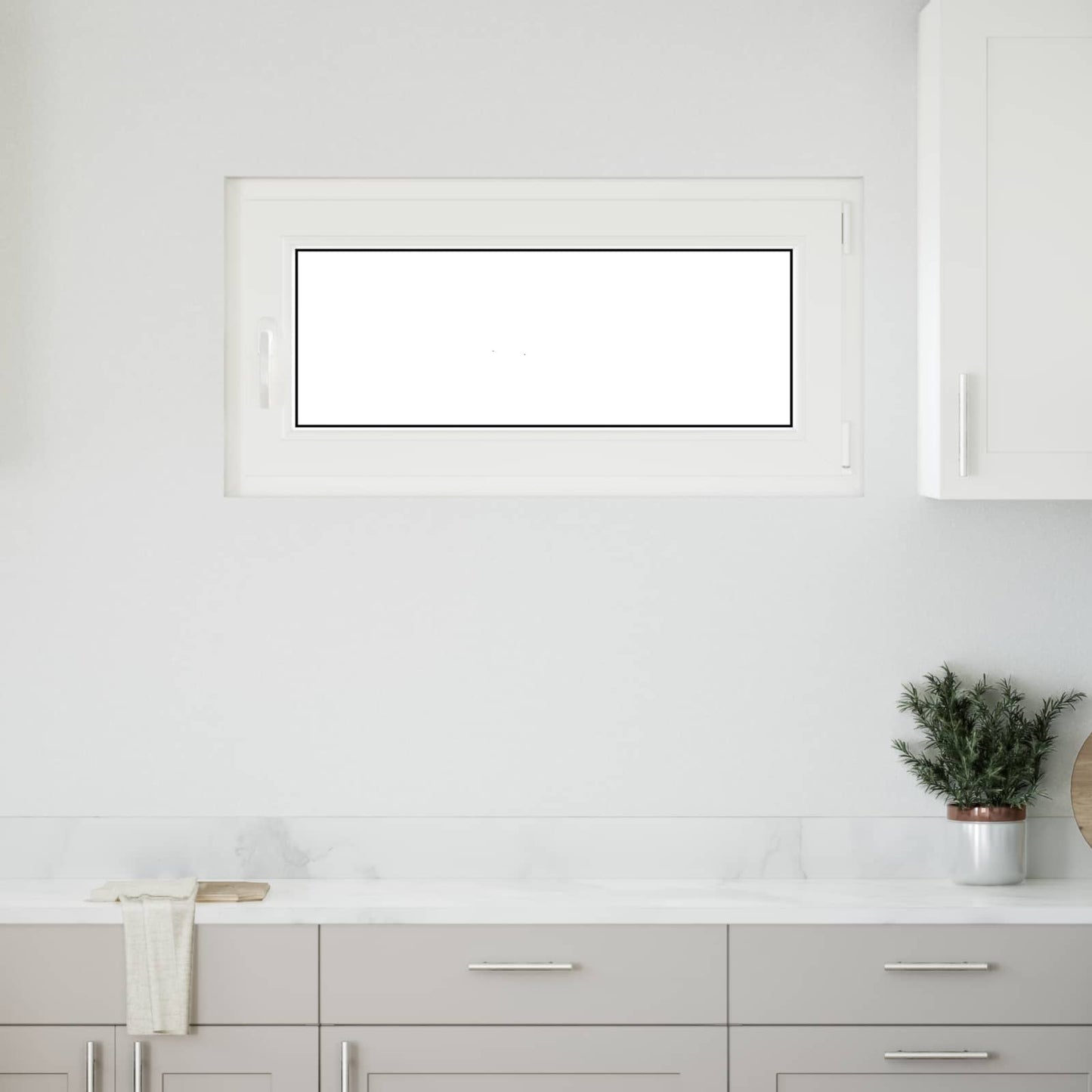 Kelderraam RISOR 100 x 50 cm PVC en glas Wit is nu te koop bij PeponiXL, paradijselijk wonen!