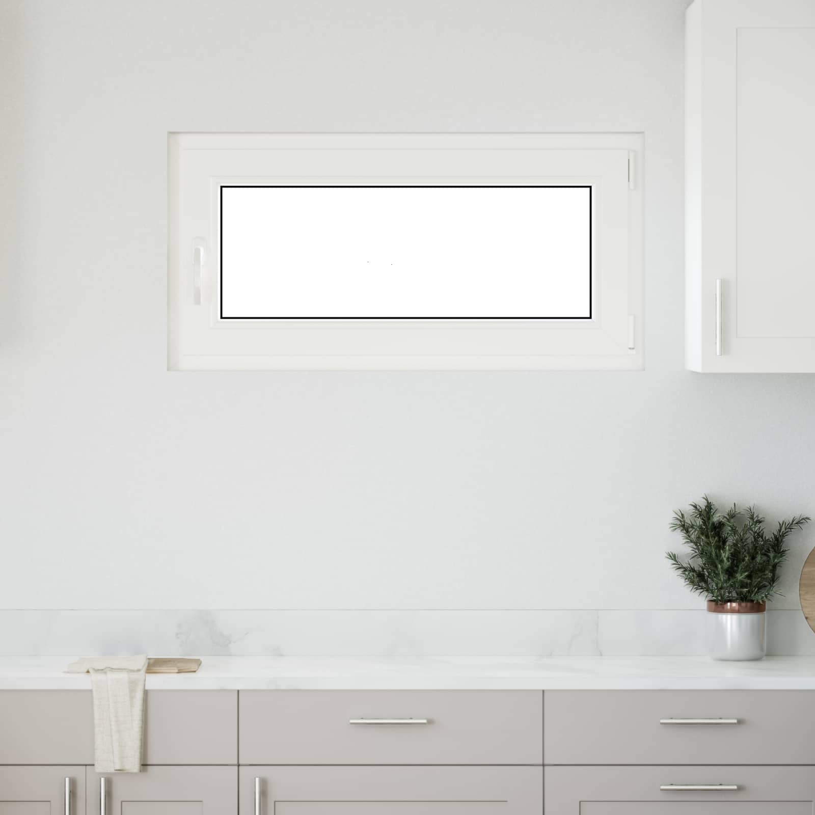 Kelderraam RISOR 100 x 50 cm PVC en glas Wit is nu te koop bij PeponiXL, paradijselijk wonen!