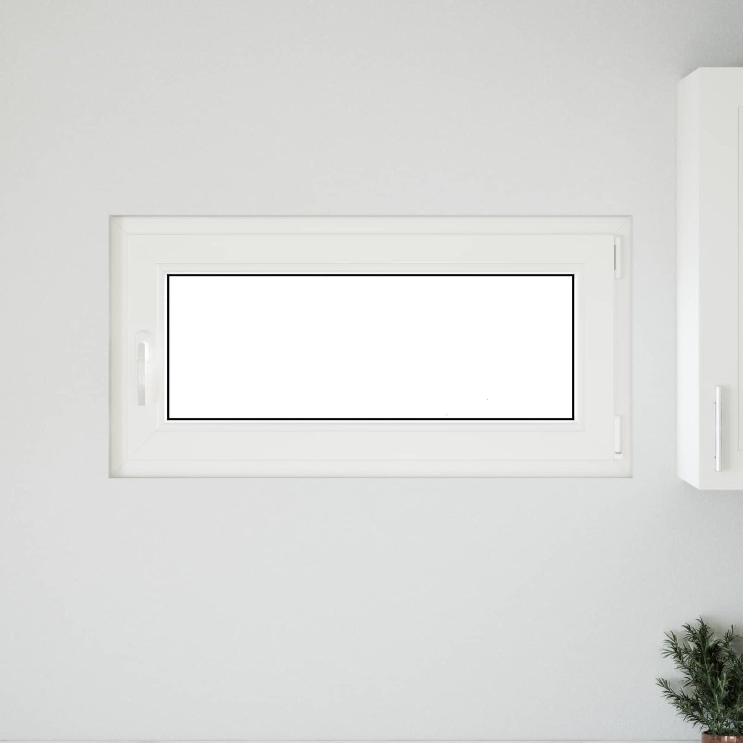 Kelderraam RISOR 100 x 50 cm PVC en glas Wit is nu te koop bij PeponiXL, paradijselijk wonen!