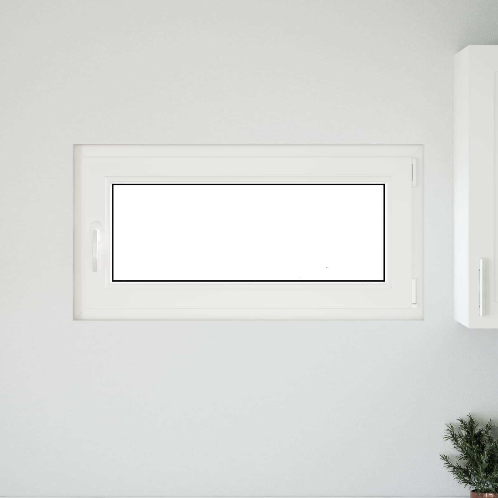 Kelderraam RISOR 100 x 50 cm PVC en glas Wit is nu te koop bij PeponiXL, paradijselijk wonen!
