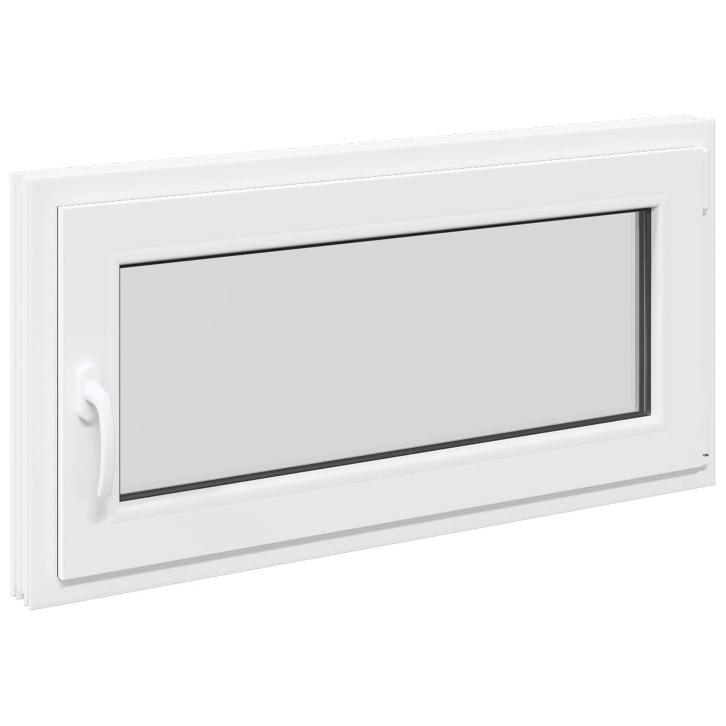 Kelderraam RISOR 100 x 50 cm PVC en glas Wit is nu te koop bij PeponiXL, paradijselijk wonen!