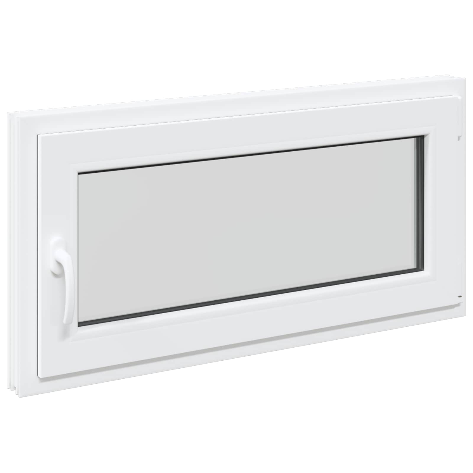 Kelderraam RISOR 100 x 50 cm PVC en glas Wit is nu te koop bij PeponiXL, paradijselijk wonen!