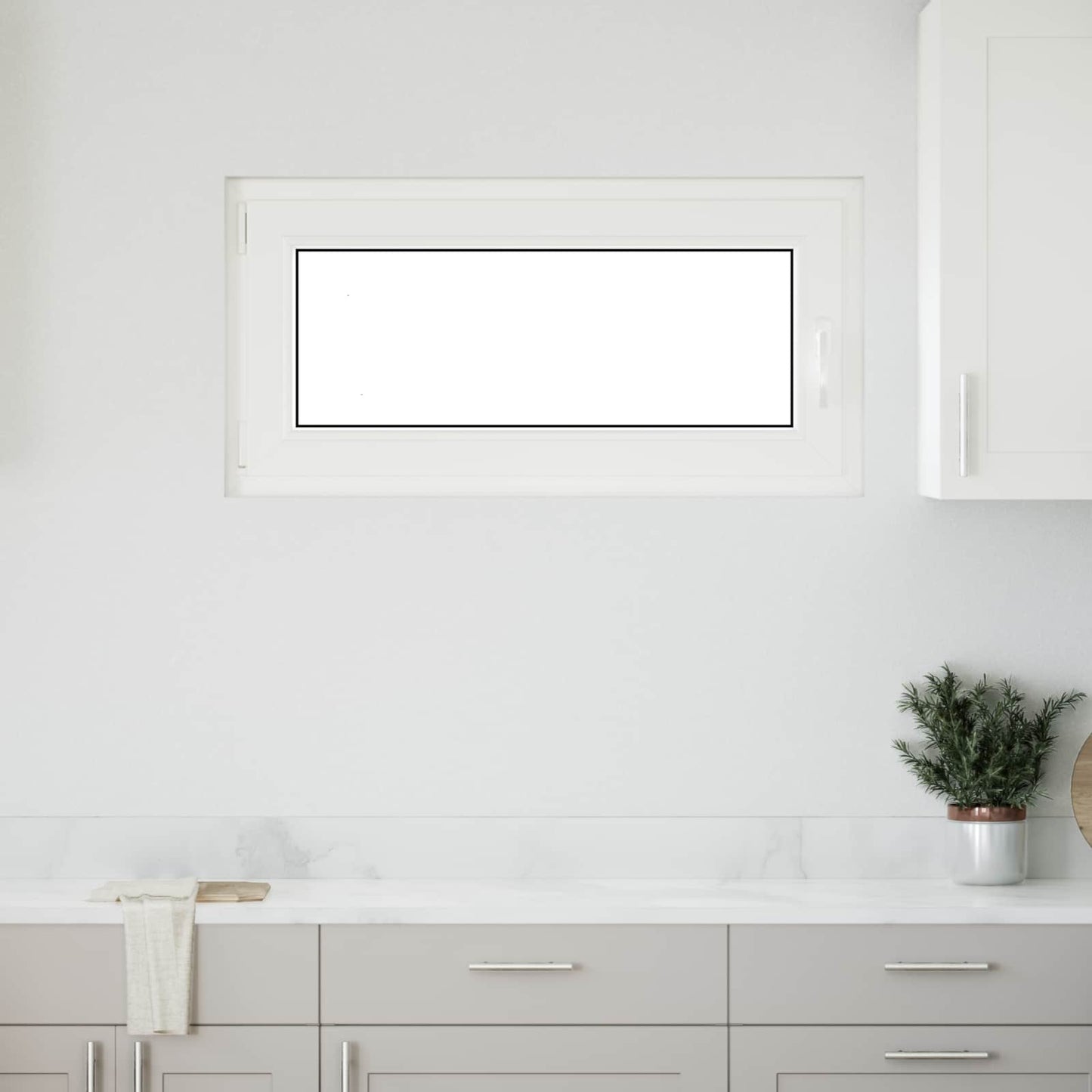 Kelderraam RISOR 100 x 50 cm PVC en glas Wit is nu te koop bij PeponiXL, paradijselijk wonen!
