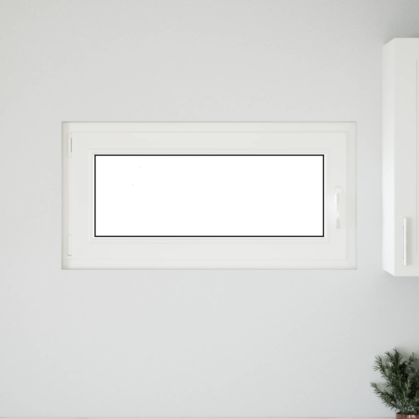 Kelderraam RISOR 100 x 50 cm PVC en glas Wit is nu te koop bij PeponiXL, paradijselijk wonen!
