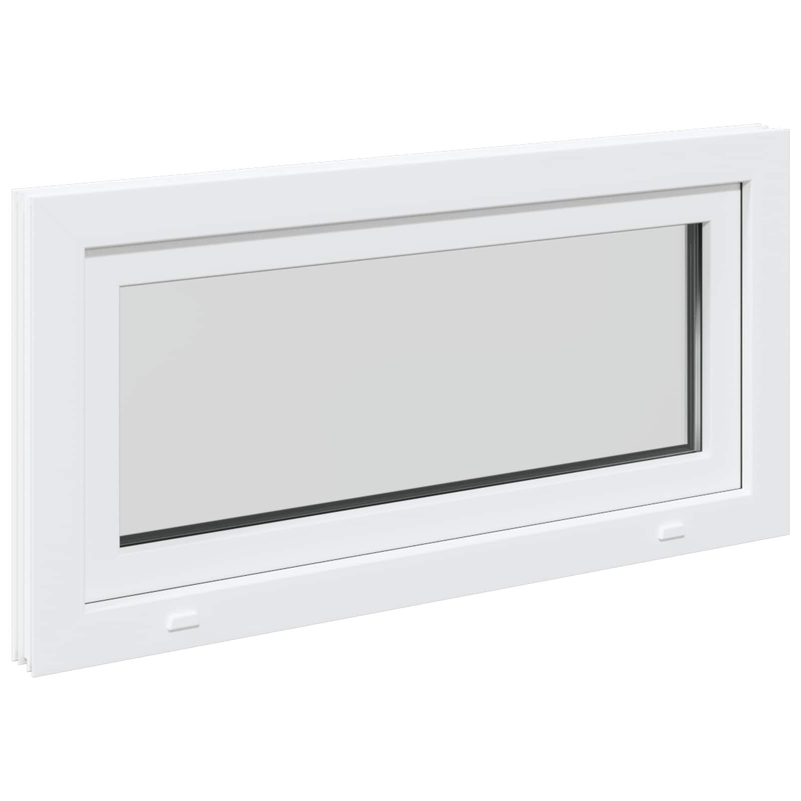 Kelderraam RISOR 100 x 50 cm PVC en glas Wit is nu te koop bij PeponiXL, paradijselijk wonen!