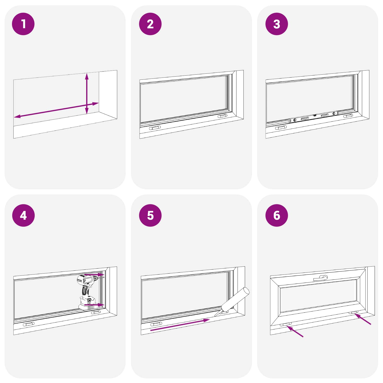 Kelderraam RISOR 100 x 50 cm PVC en glas Wit is nu te koop bij PeponiXL, paradijselijk wonen!