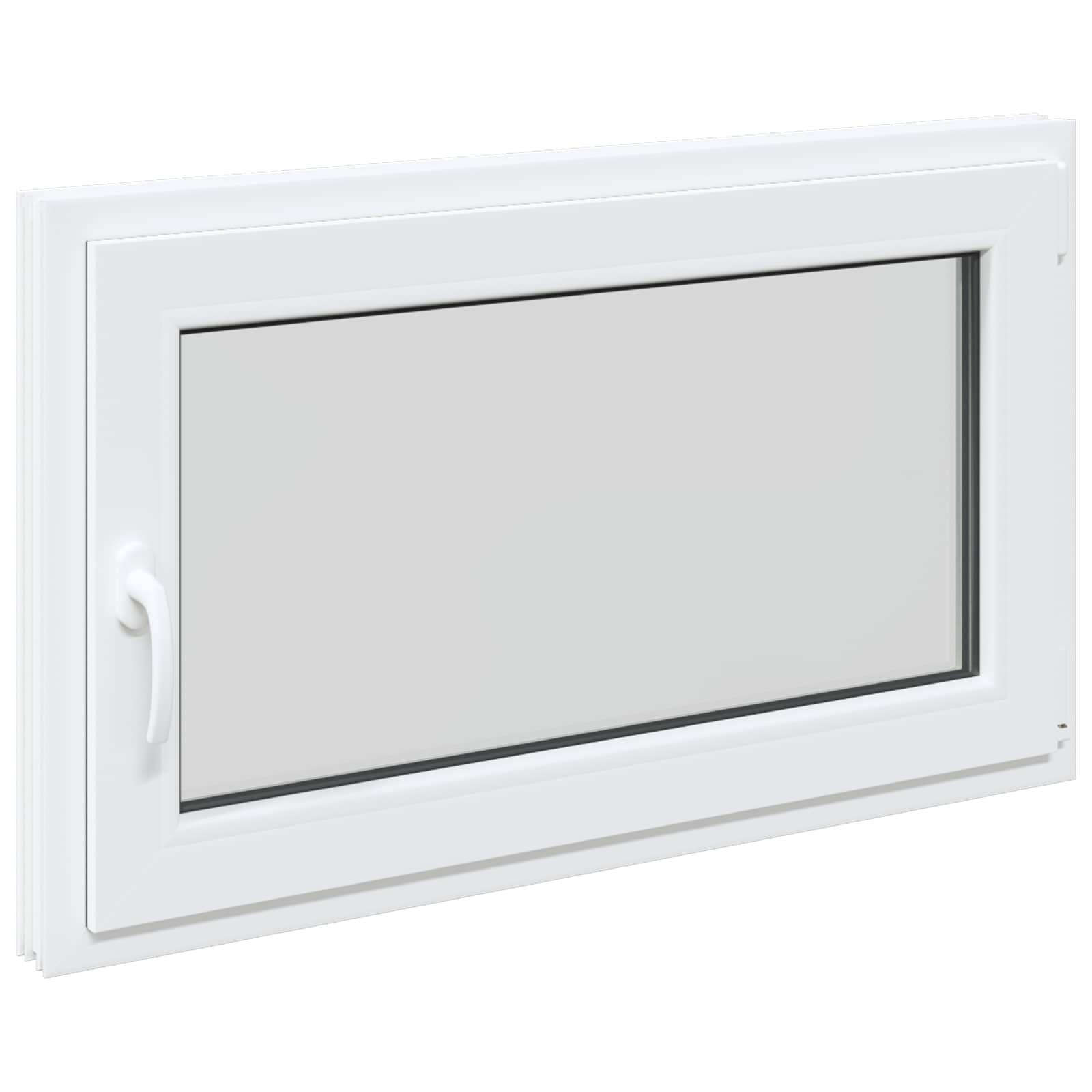 Kelderraam RISOR 100 x 60 cm PVC en glas Wit is nu te koop bij PeponiXL, paradijselijk wonen!