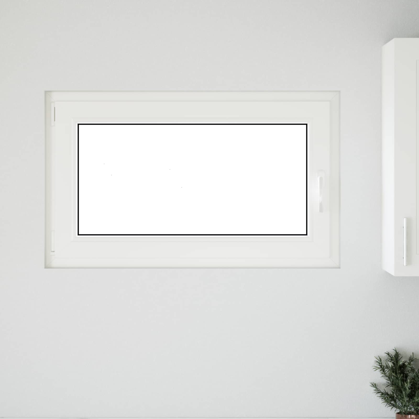 Kelderraam RISOR 100 x 60 cm PVC en glas Wit is nu te koop bij PeponiXL, paradijselijk wonen!