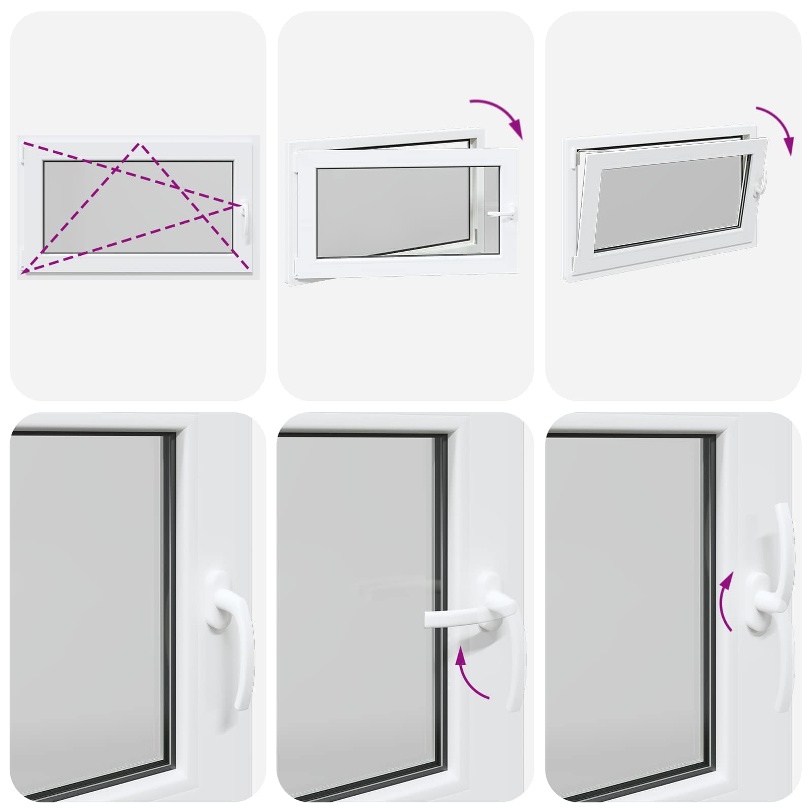 Kelderraam RISOR 100 x 70 cm PVC en glas Wit is nu te koop bij PeponiXL, paradijselijk wonen!