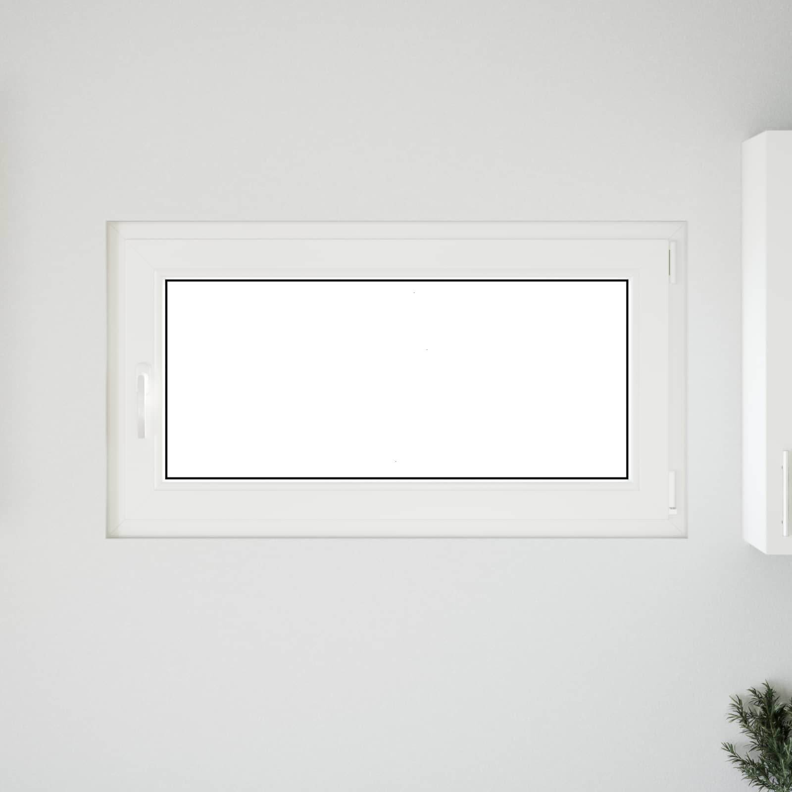 Kelderraam RISOR 110 x 50 cm PVC en glas Wit is nu te koop bij PeponiXL, paradijselijk wonen!