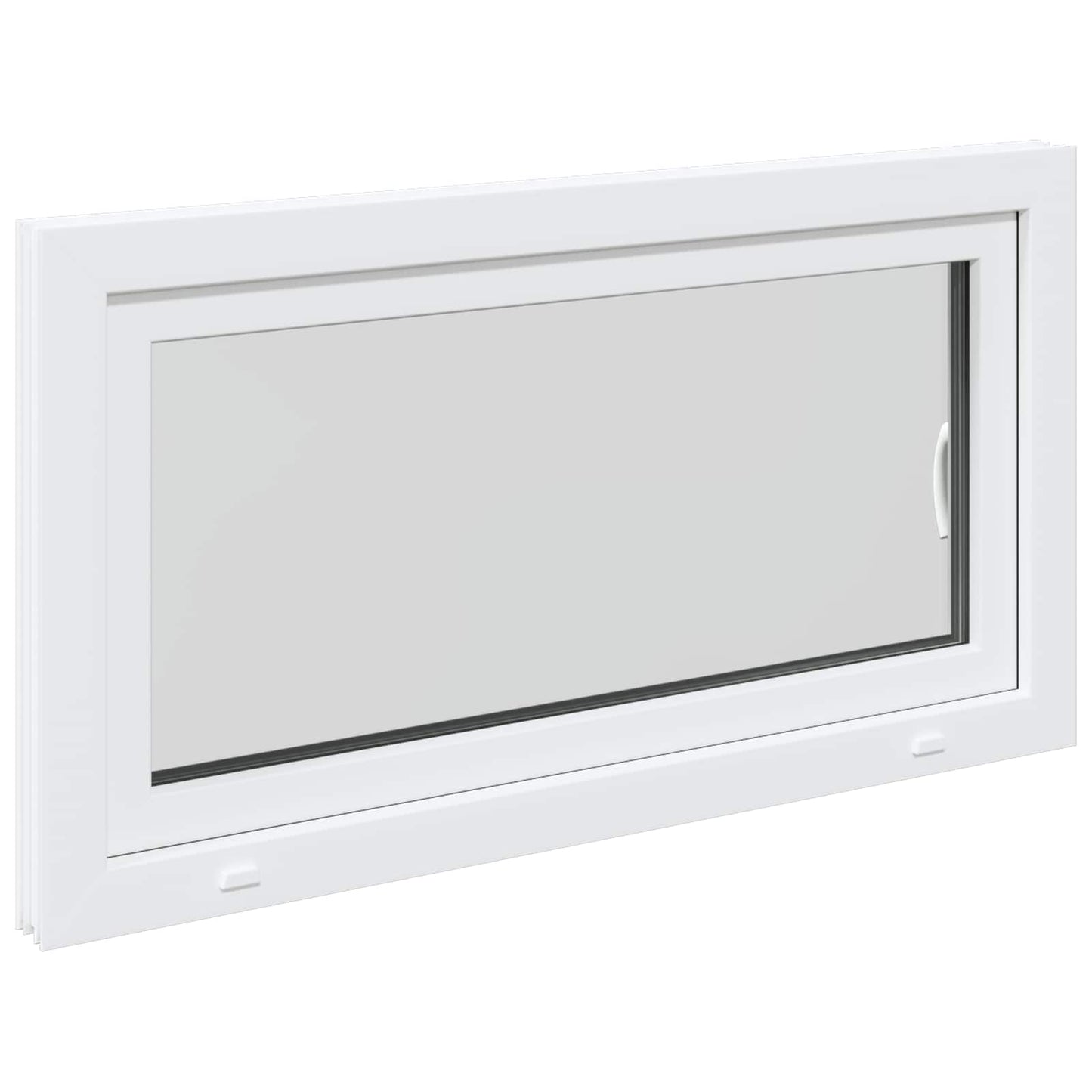Kelderraam RISOR 110 x 50 cm PVC en glas Wit is nu te koop bij PeponiXL, paradijselijk wonen!