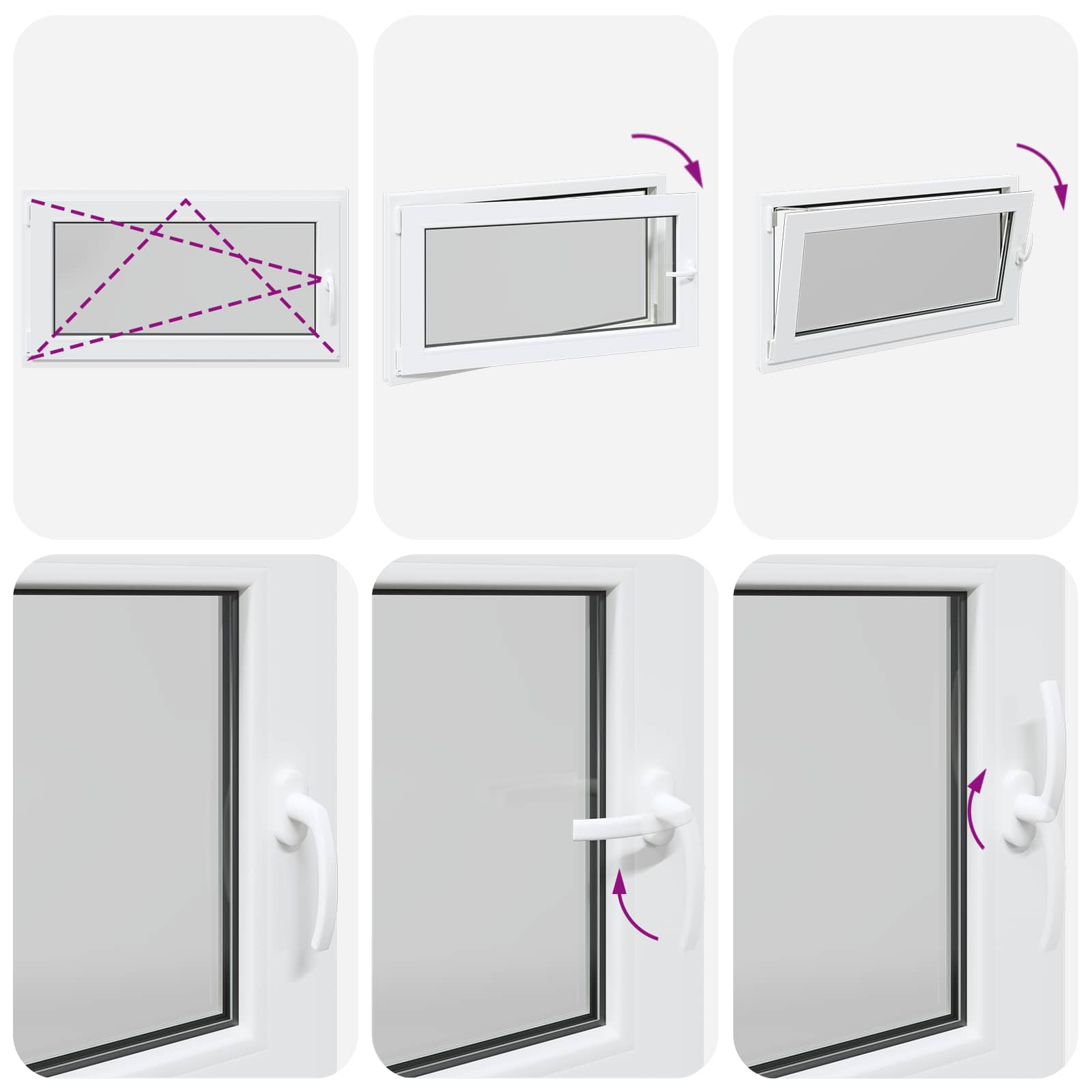 Kelderraam RISOR 110 x 50 cm PVC en glas Wit is nu te koop bij PeponiXL, paradijselijk wonen!