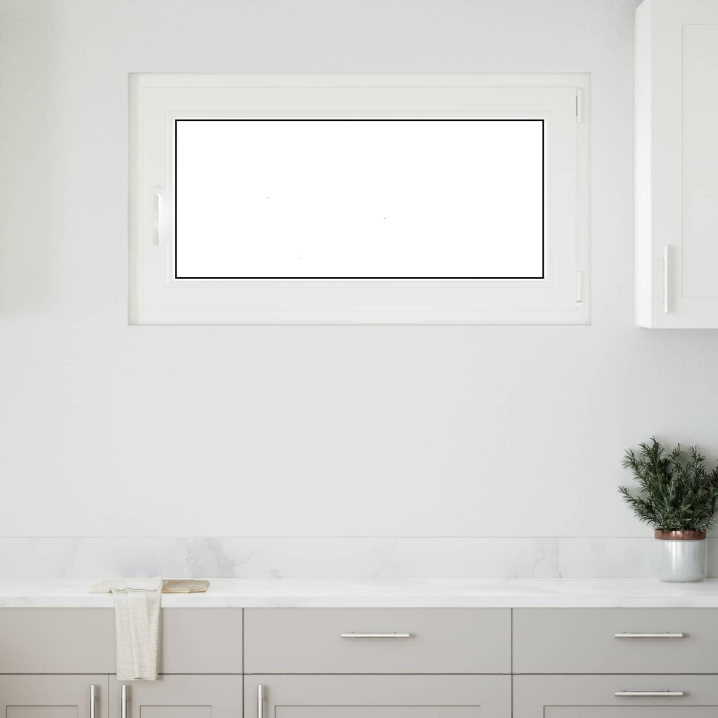 Kelderraam RISOR 110 x 60 cm PVC en glas Wit is nu te koop bij PeponiXL, paradijselijk wonen!