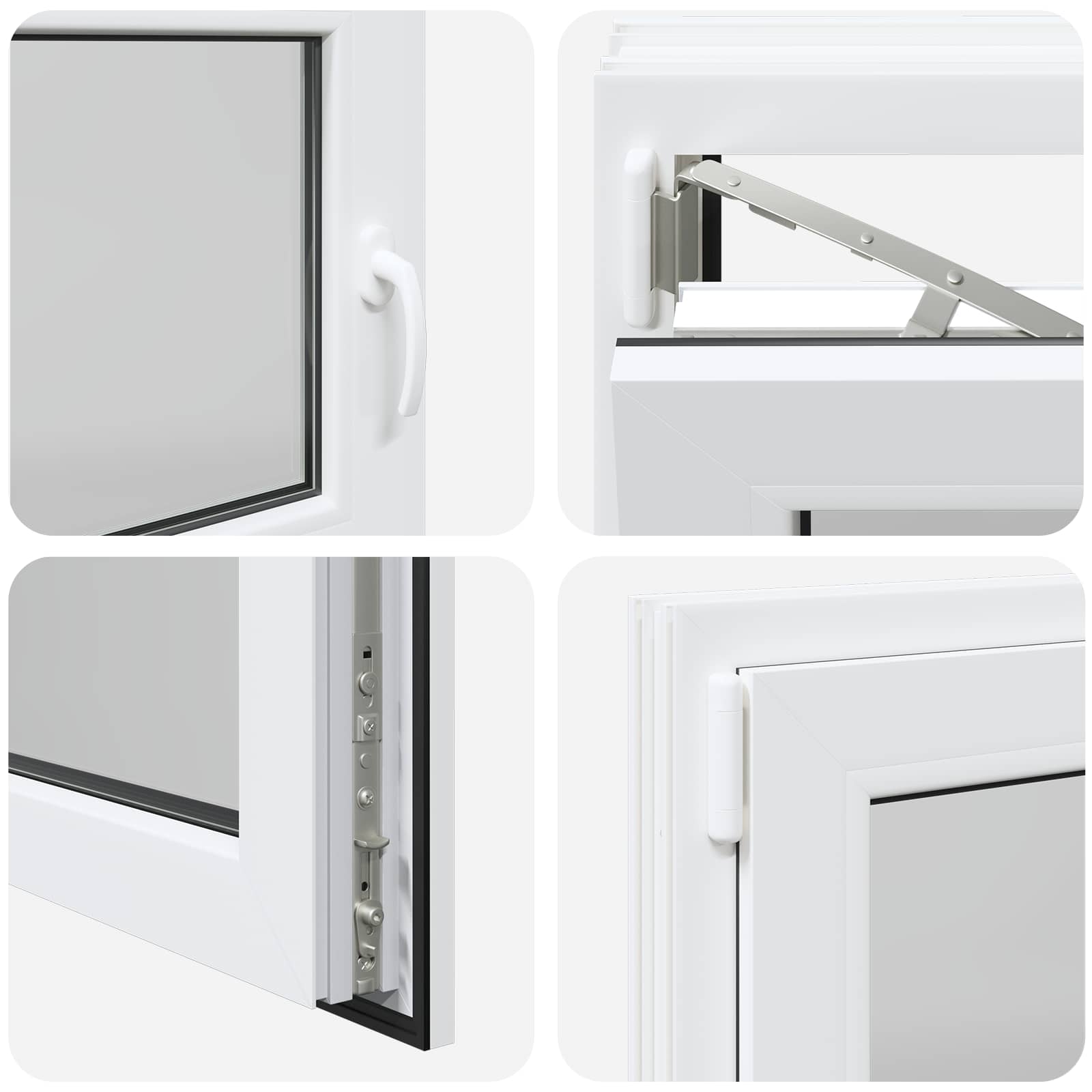 Kelderraam RISOR 110 x 60 cm PVC en glas Wit is nu te koop bij PeponiXL, paradijselijk wonen!