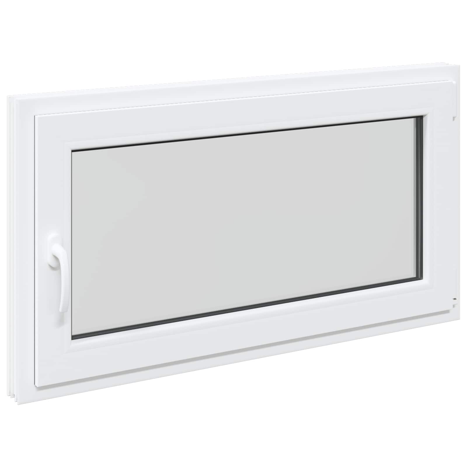 Kelderraam RISOR 110 x 70 cm PVC en glas Wit is nu te koop bij PeponiXL, paradijselijk wonen!