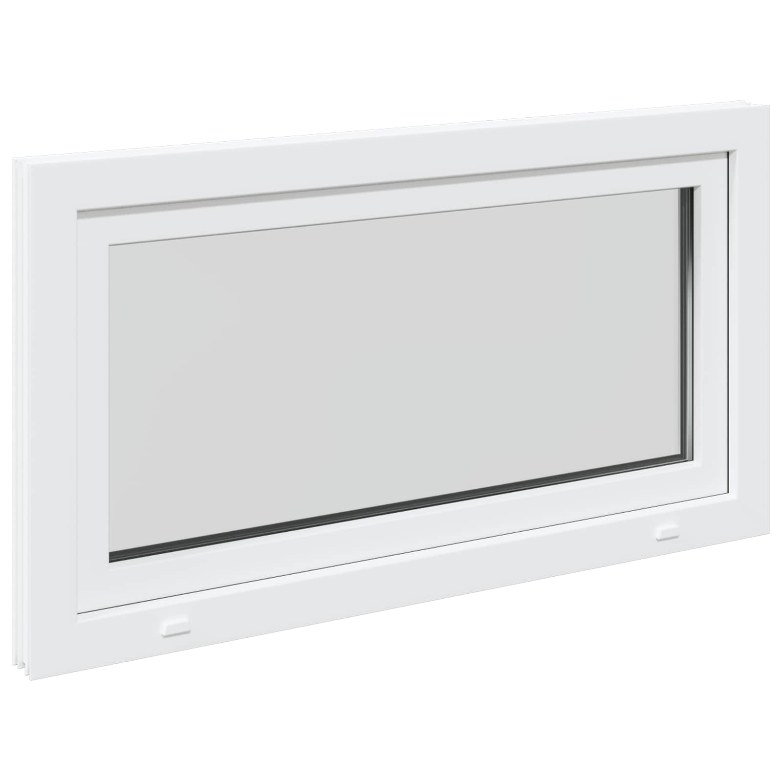 Kelderraam RISOR 110 x 70 cm PVC en glas Wit is nu te koop bij PeponiXL, paradijselijk wonen!