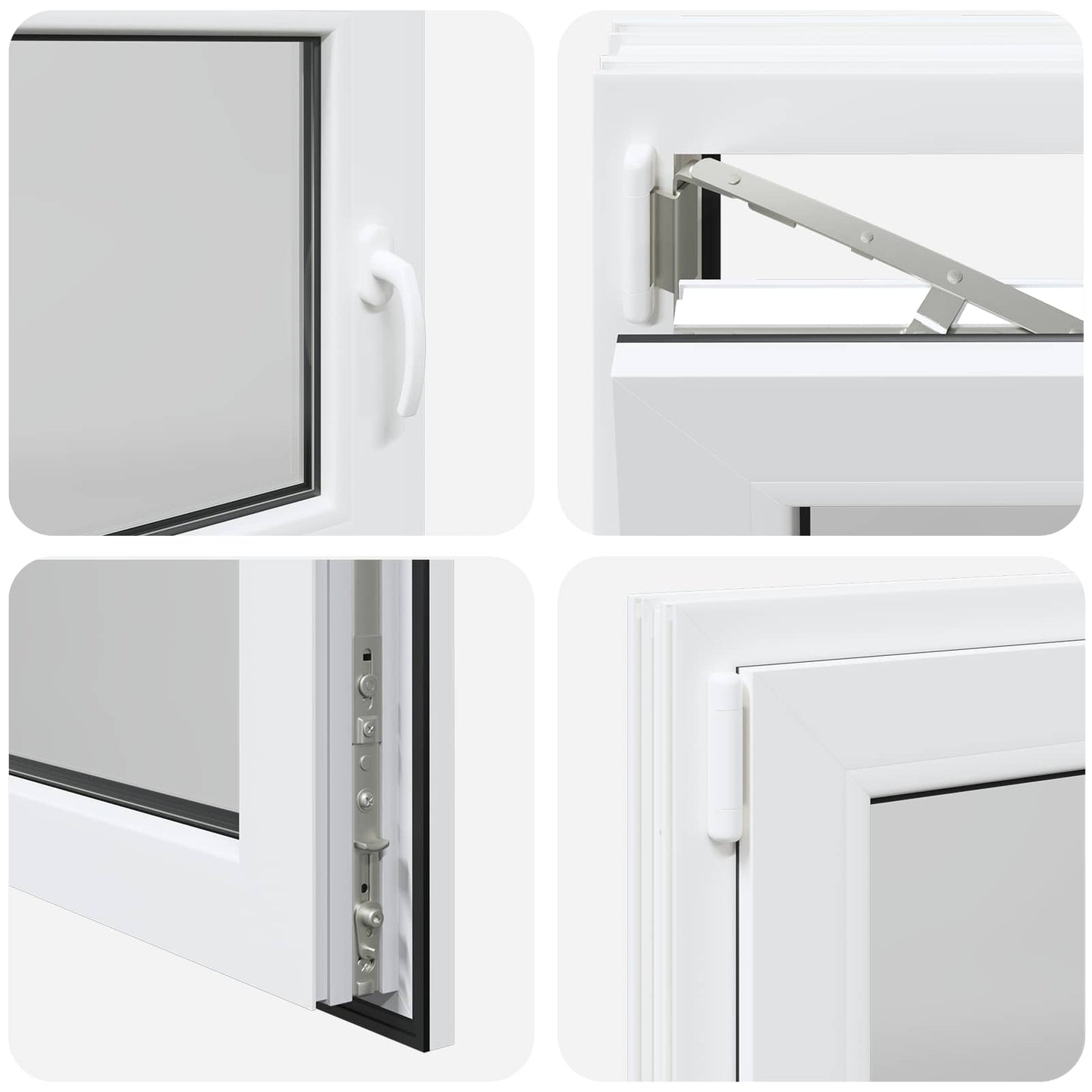 Kelderraam RISOR 120 x 60 cm PVC en glas Wit is nu te koop bij PeponiXL, paradijselijk wonen!
