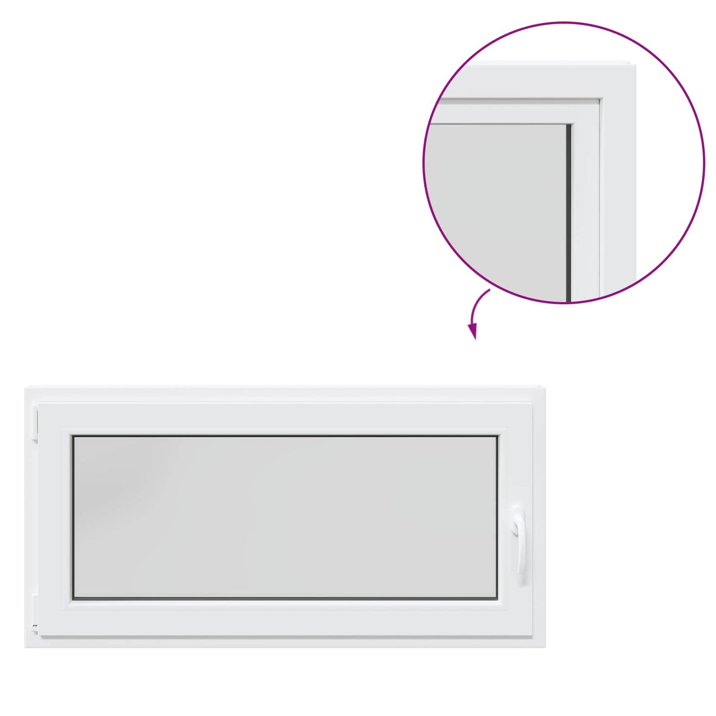 Kelderraam RISOR 120 x 60 cm PVC en glas Wit is nu te koop bij PeponiXL, paradijselijk wonen!