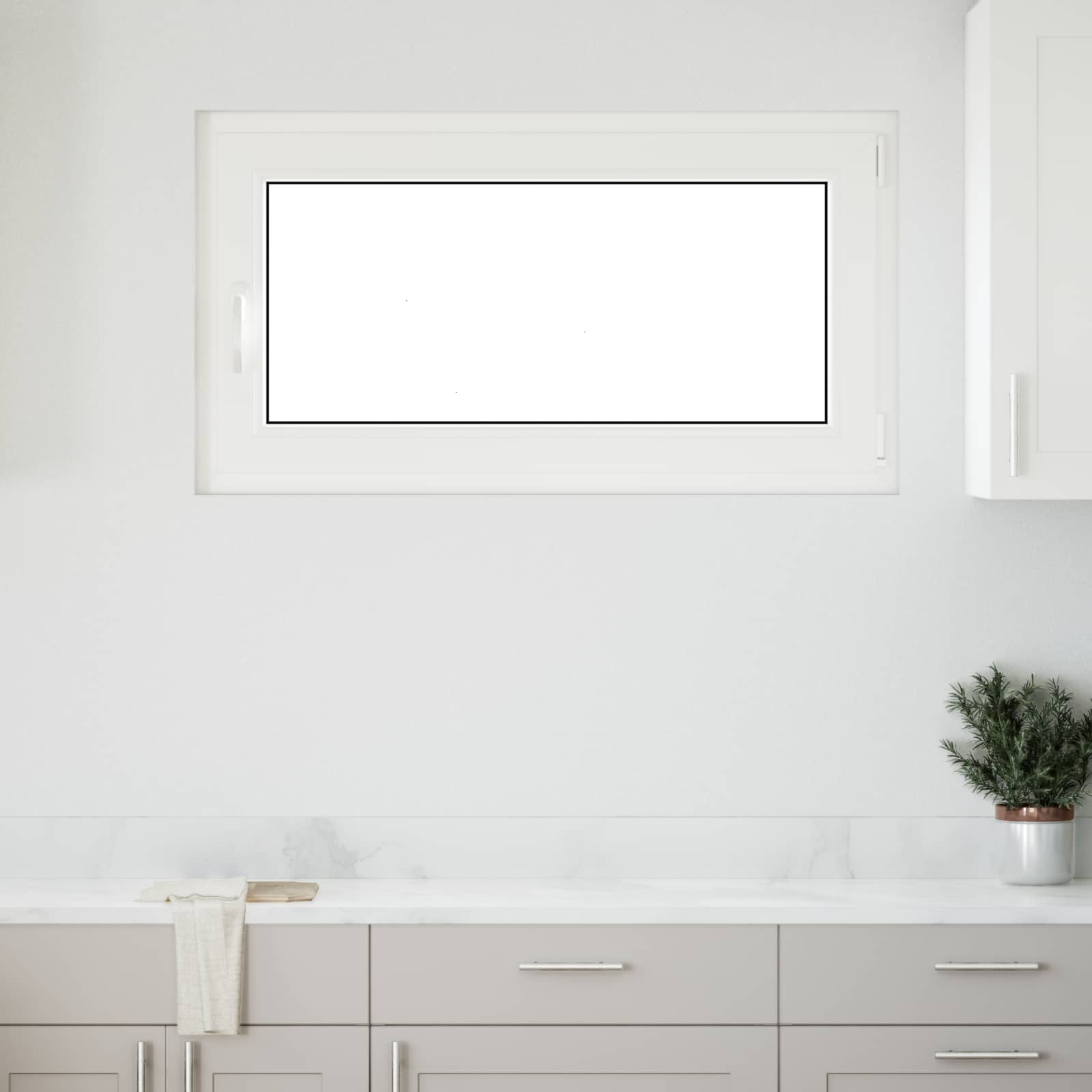 Kelderraam RISOR 110 x 50 cm PVC en glas Antracietkleurig is nu te koop bij PeponiXL, paradijselijk wonen!
